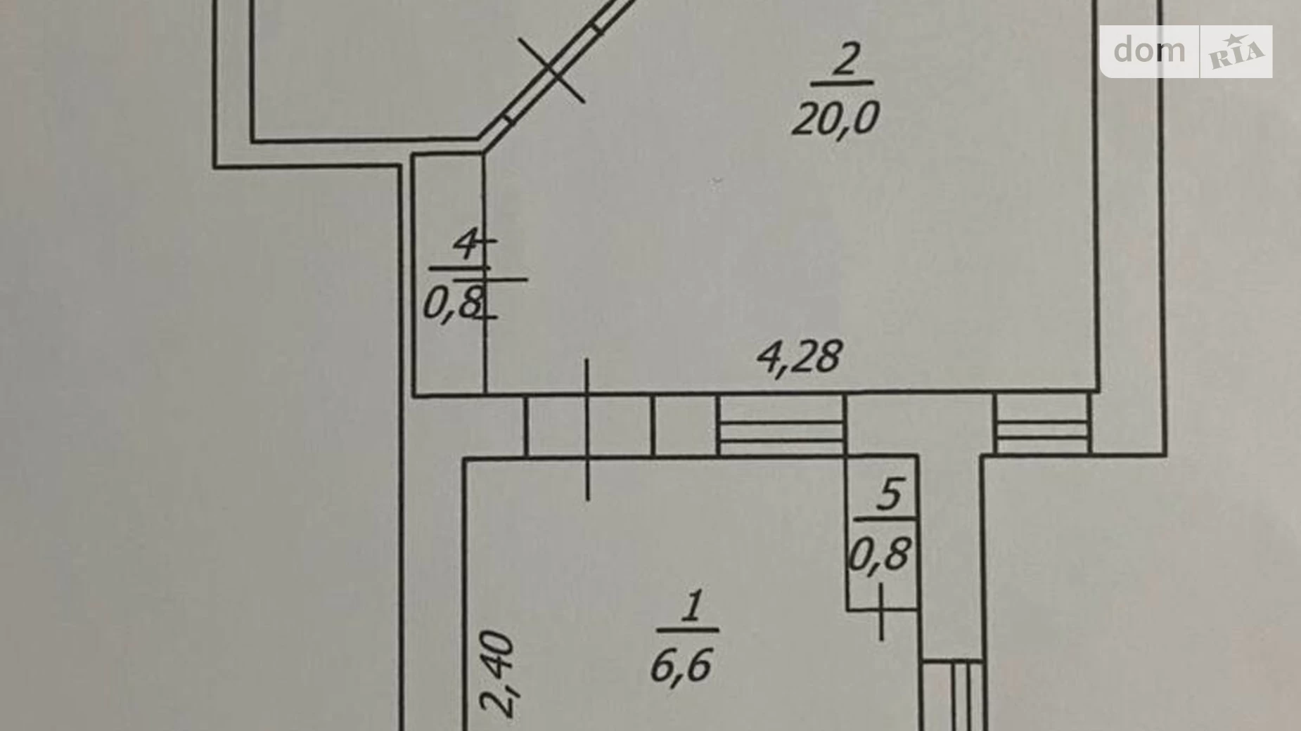 Продається 2-кімнатна квартира 37.2 кв. м у Одесі, вул. Різовська, 20