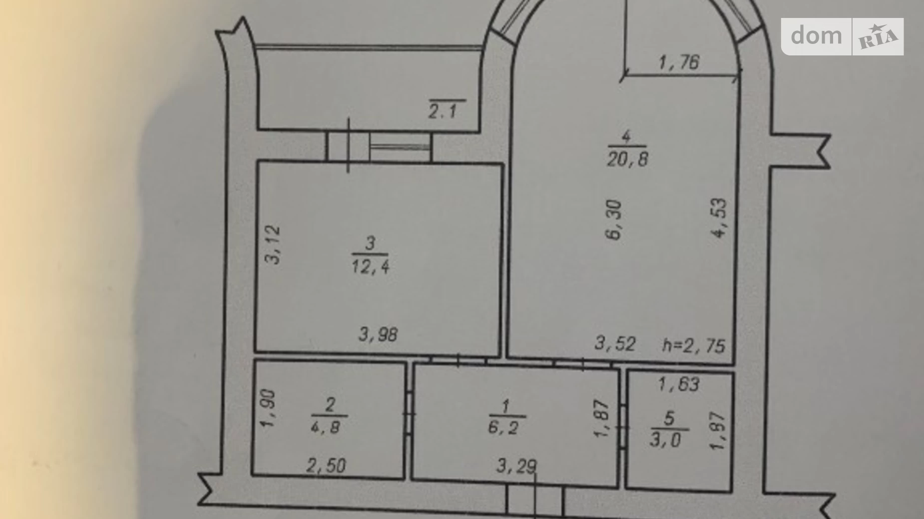 Продается 1-комнатная квартира 49 кв. м в Хмельницком, ул. Лесогриневецкая