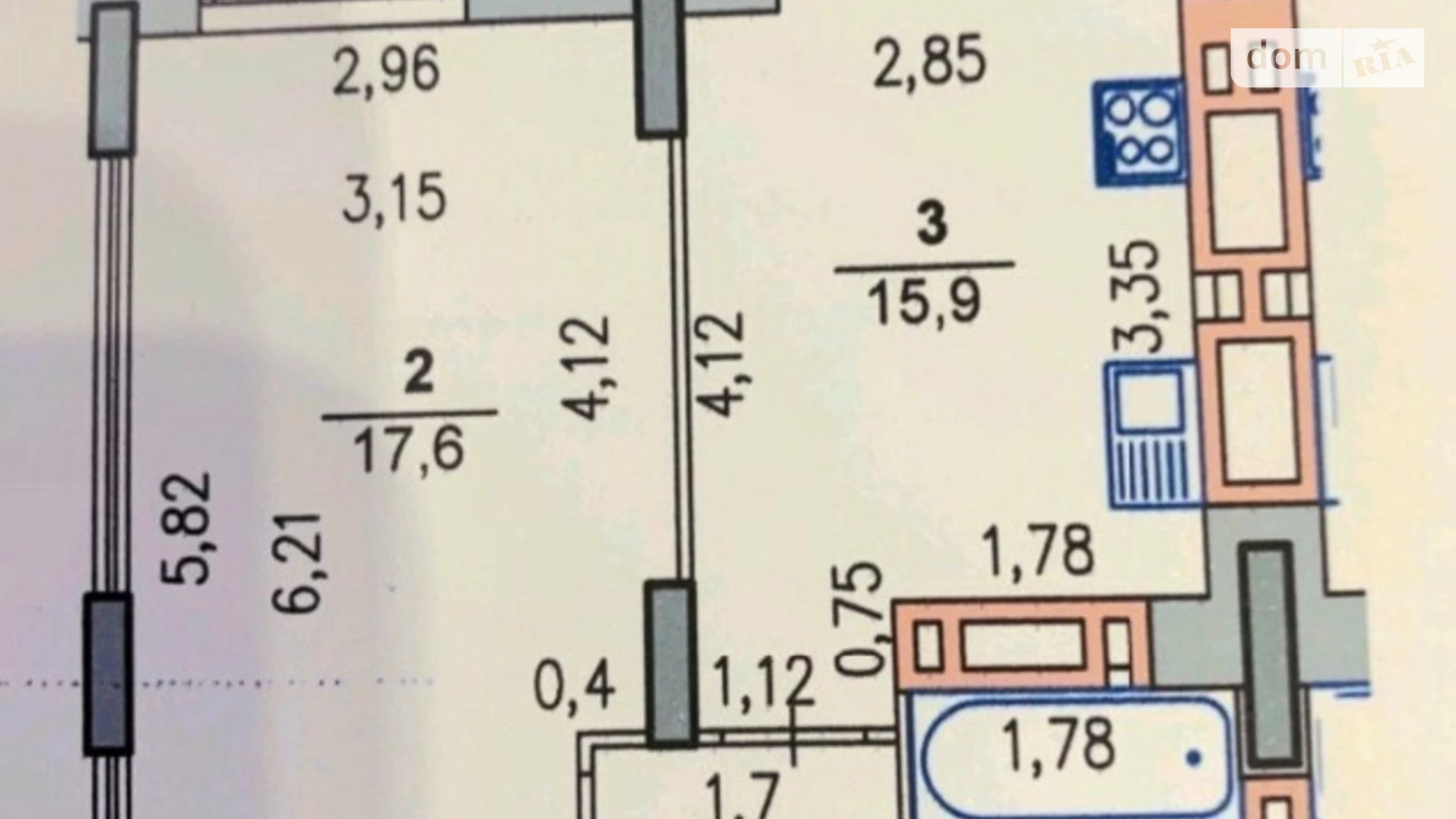 Продается 1-комнатная квартира 42 кв. м в Хмельницком, ул. Свободы, 16/1