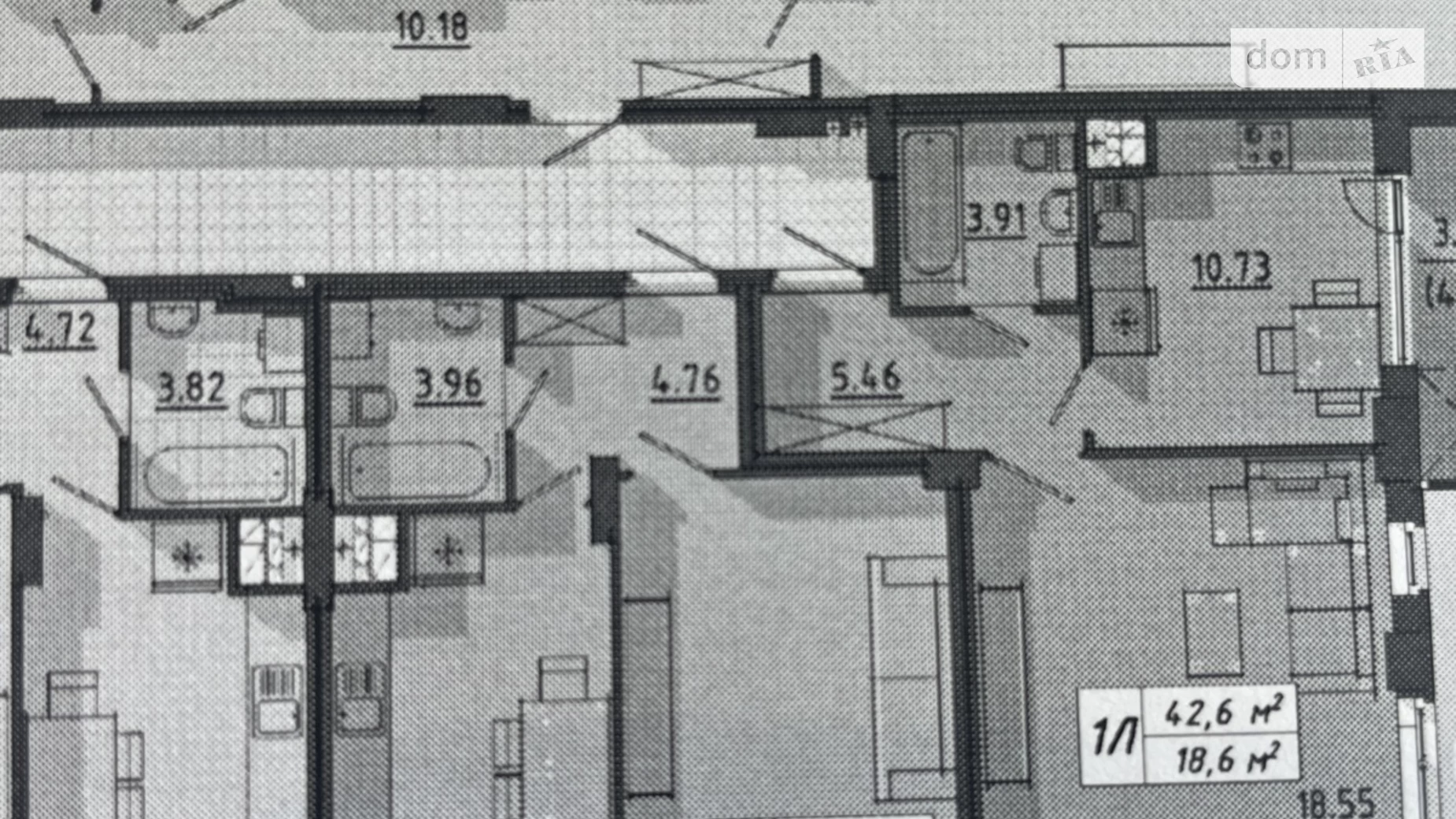 1-комнатная квартира 45 кв. м в Тернополе, ул. Шептицкого Андрея Митрополита