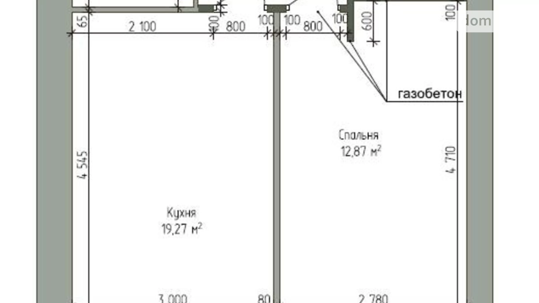 Продается 1-комнатная квартира 43 кв. м в Днепре, Запорожское шоссе, 30Ж