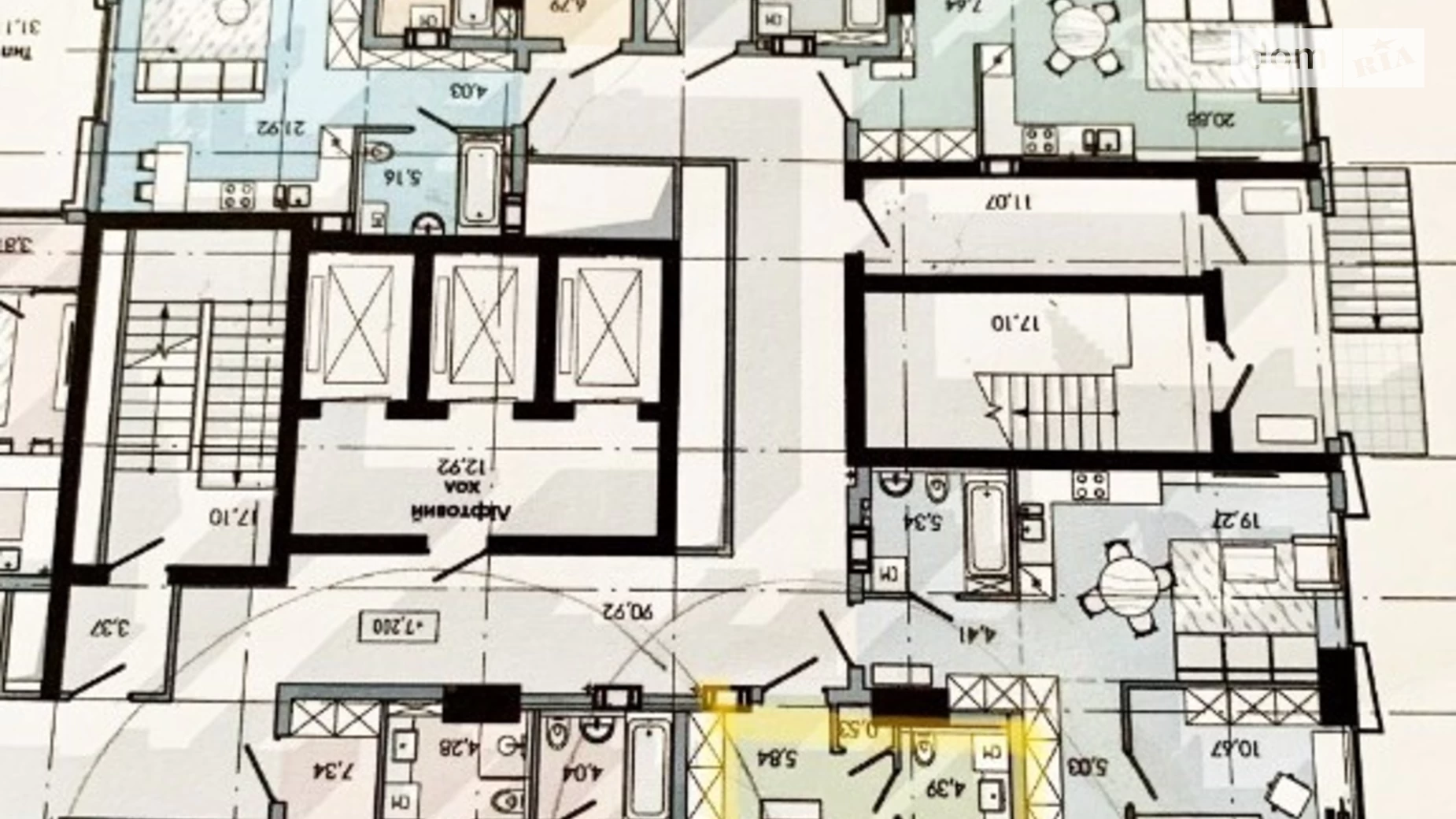 Продается 2-комнатная квартира 42.5 кв. м в Днепре, ул. Набережная Победы, 128