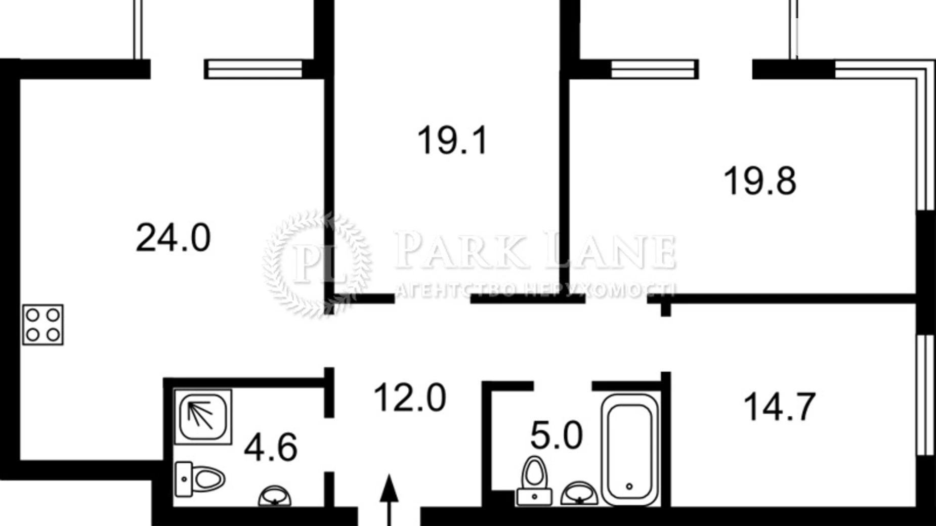 Продается 3-комнатная квартира 106 кв. м в Киеве, ул. Предславинская, 44 - фото 5