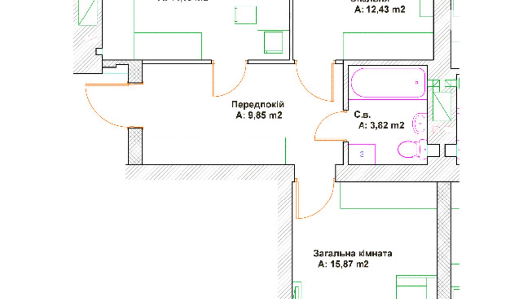 Продается 2-комнатная квартира 52400 кв. м в Ирпене, ул. Григория Сковороды, 23