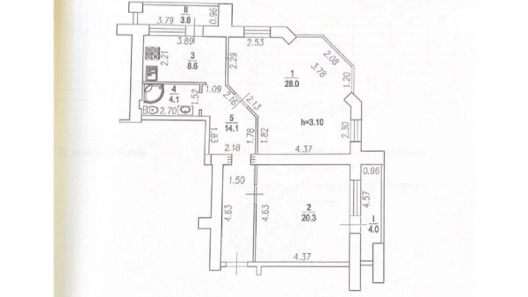 Продается 2-комнатная квартира 79 кв. м в Днепре, просп. Героев