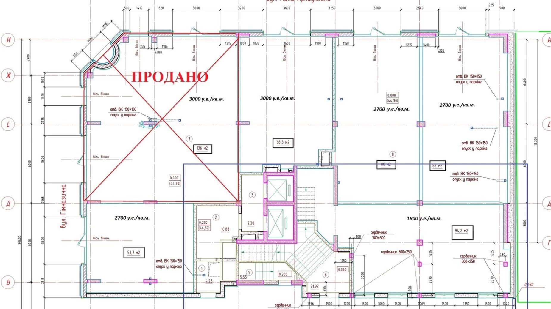 Продается помещения свободного назначения 94.2 кв. м в 7-этажном здании, цена: 188400 $ - фото 2