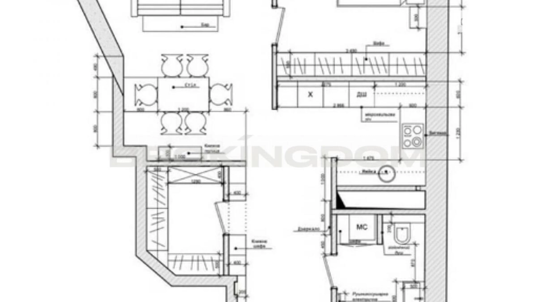 Продается 1-комнатная квартира 71 кв. м в Киеве, пер. Лабораторный, 7