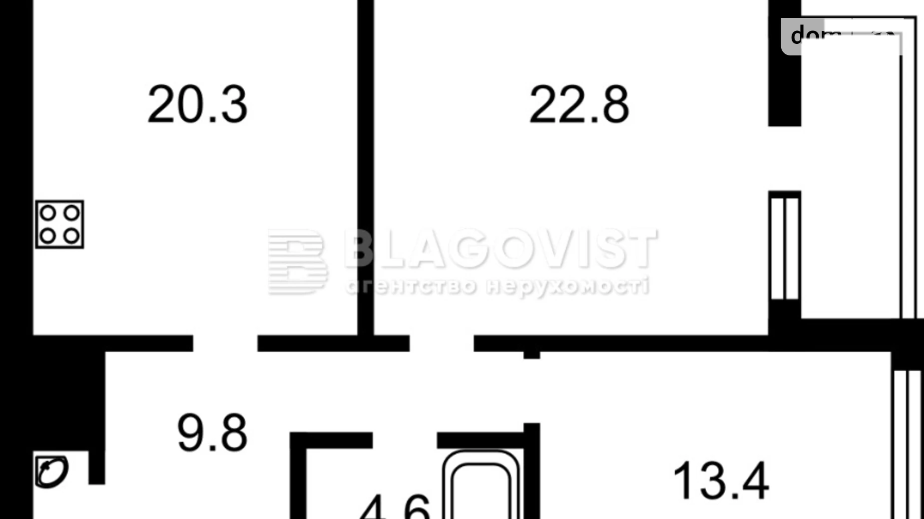 Продается 3-комнатная квартира 76 кв. м в Киеве, ул. Деловая, 1/2