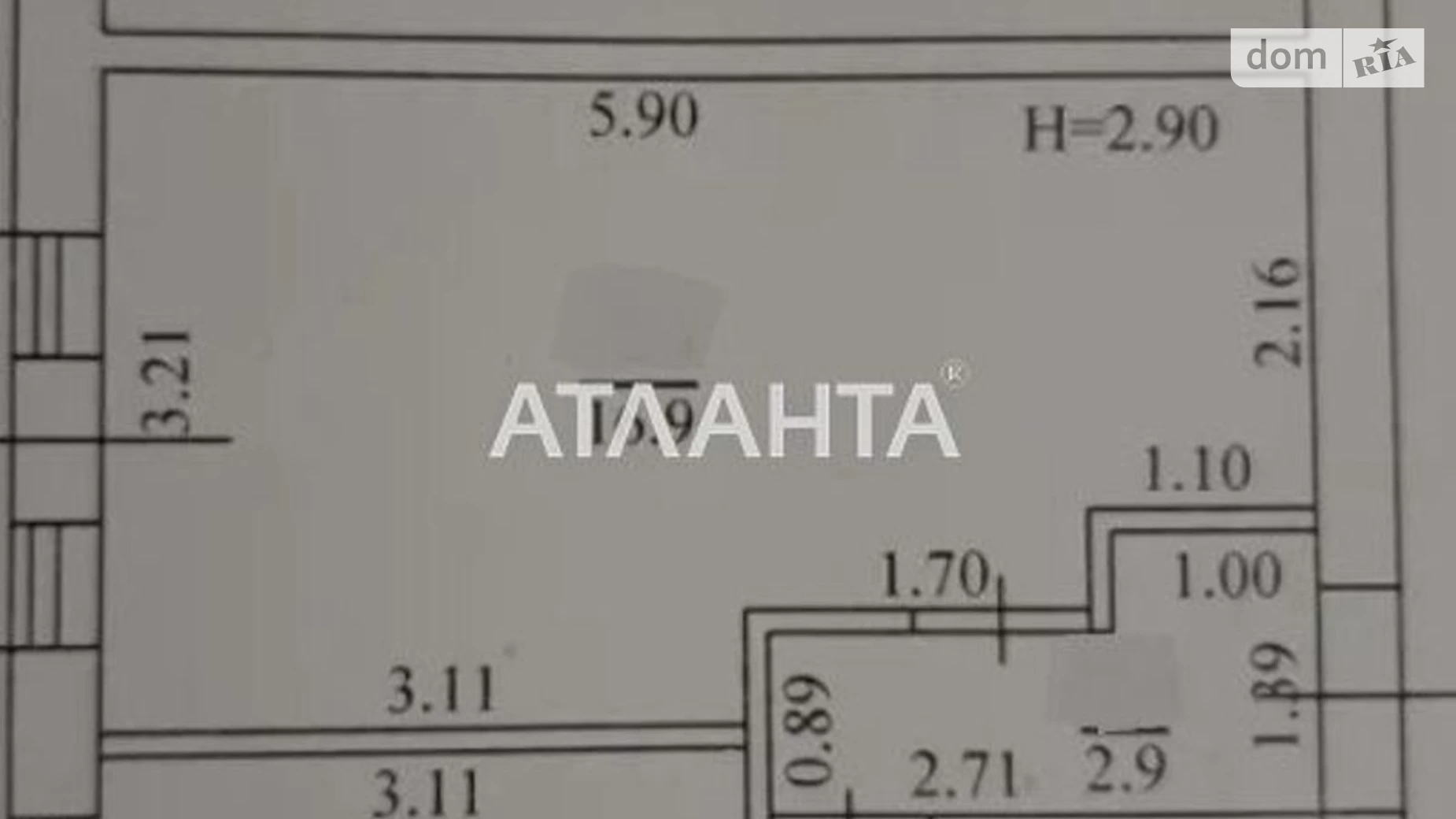 Продається 1-кімнатна квартира 31 кв. м у Одесі, вул. Магістральна