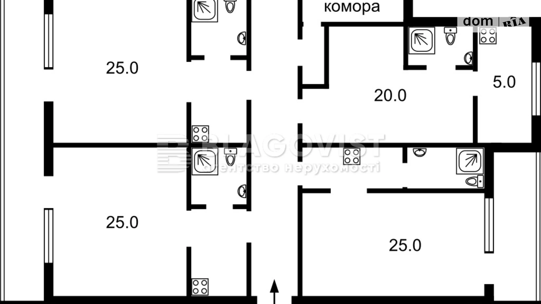 Продається 4-кімнатна квартира 125 кв. м у Києві, вул. Велика Васильківська, 28