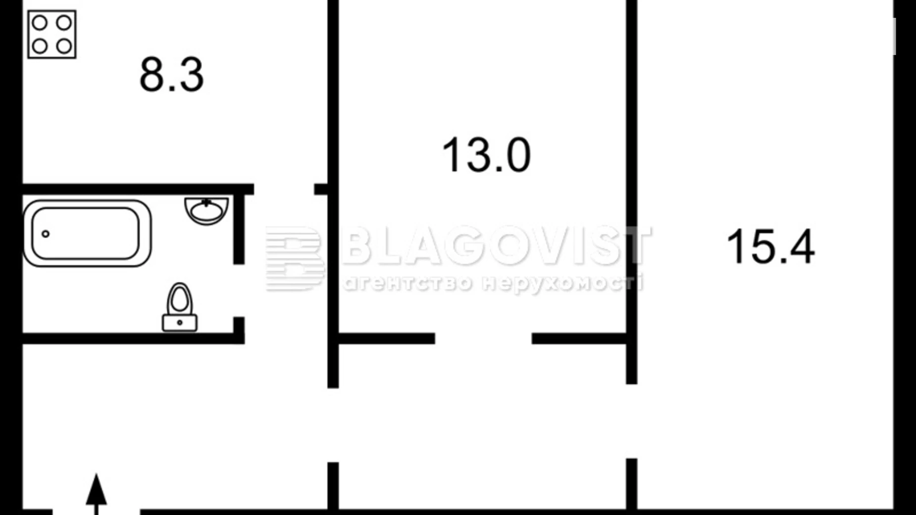 Продается 2-комнатная квартира 49 кв. м в Киеве, ул. Ежи Гедройца(Тверская), 6