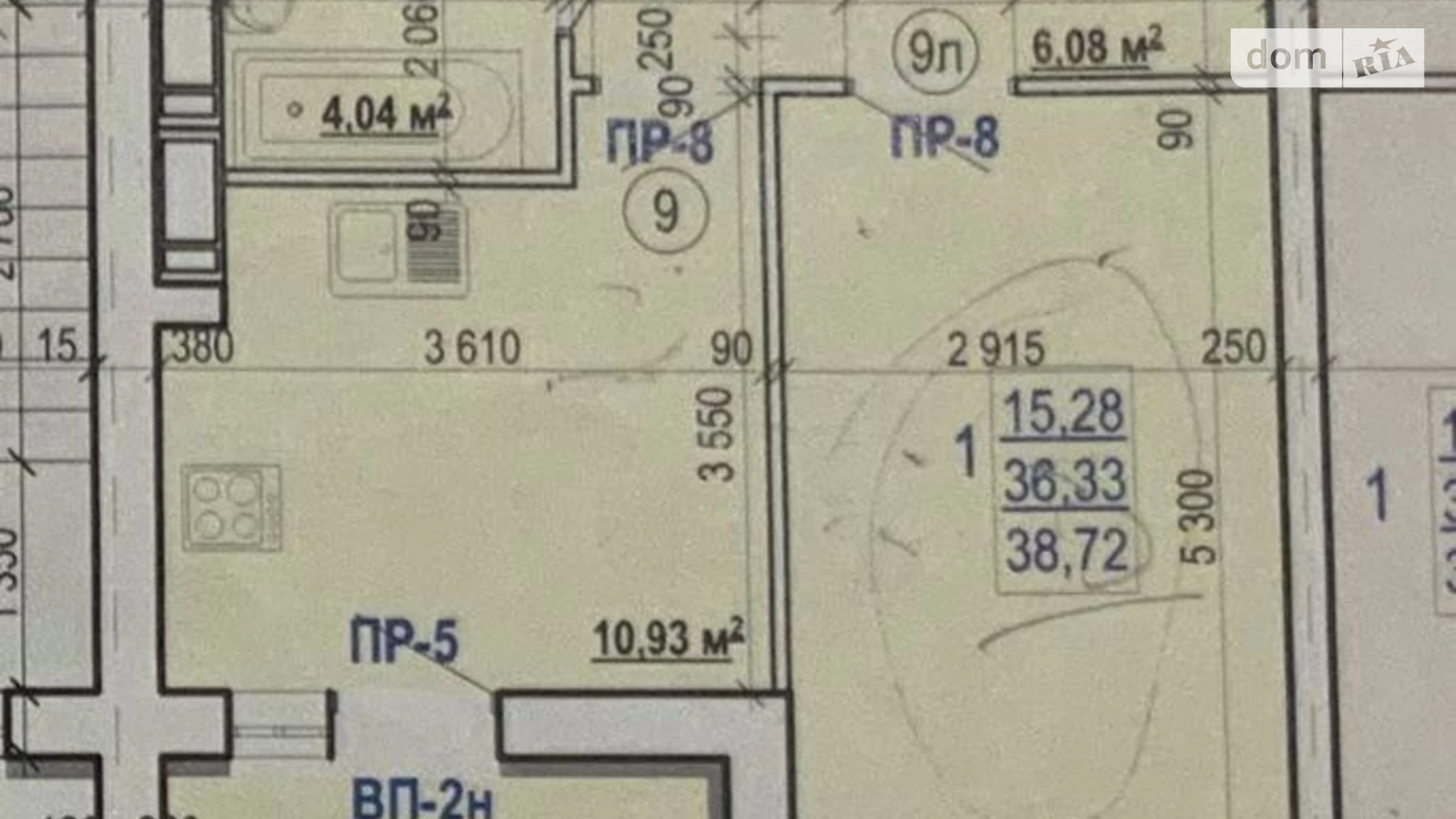 Продается 1-комнатная квартира 39 кв. м в Харькове, ул. Валентиновская, 49