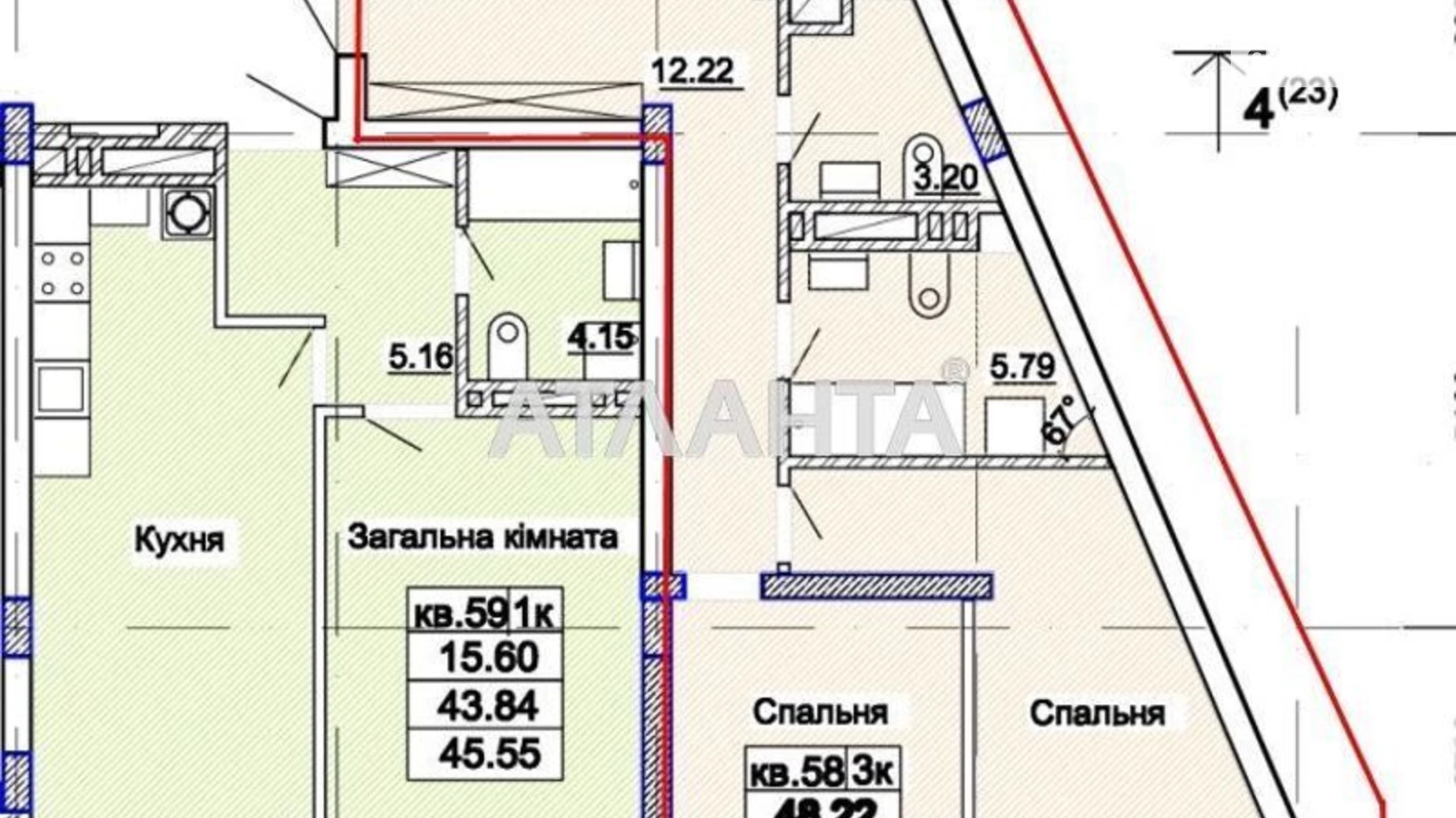 Продается 3-комнатная квартира 87.28 кв. м в Львове, ул. Стуса Василия - фото 4