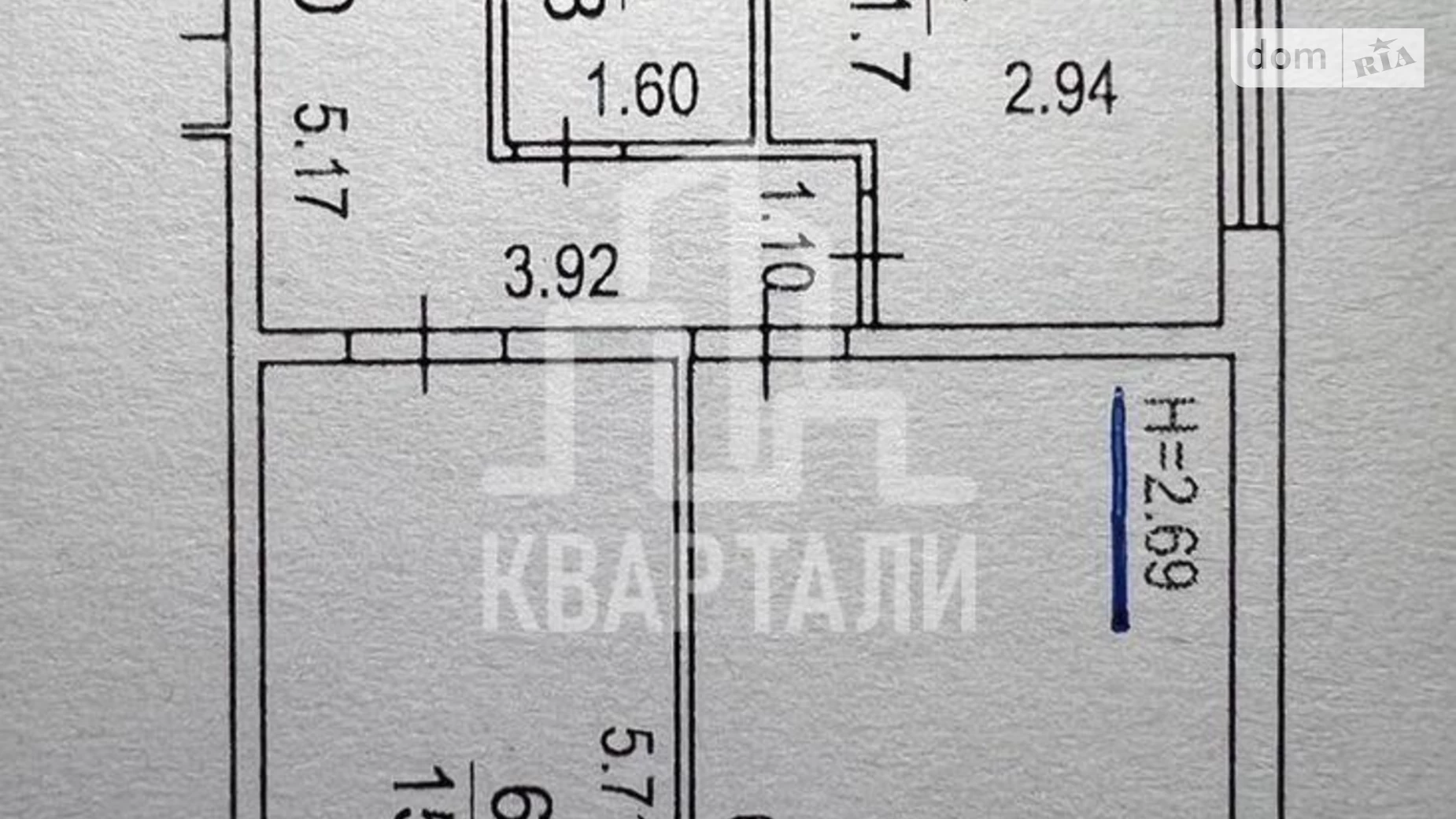 Продається 2-кімнатна квартира 67 кв. м у Києві, вул. Клавдіївська, 40Д