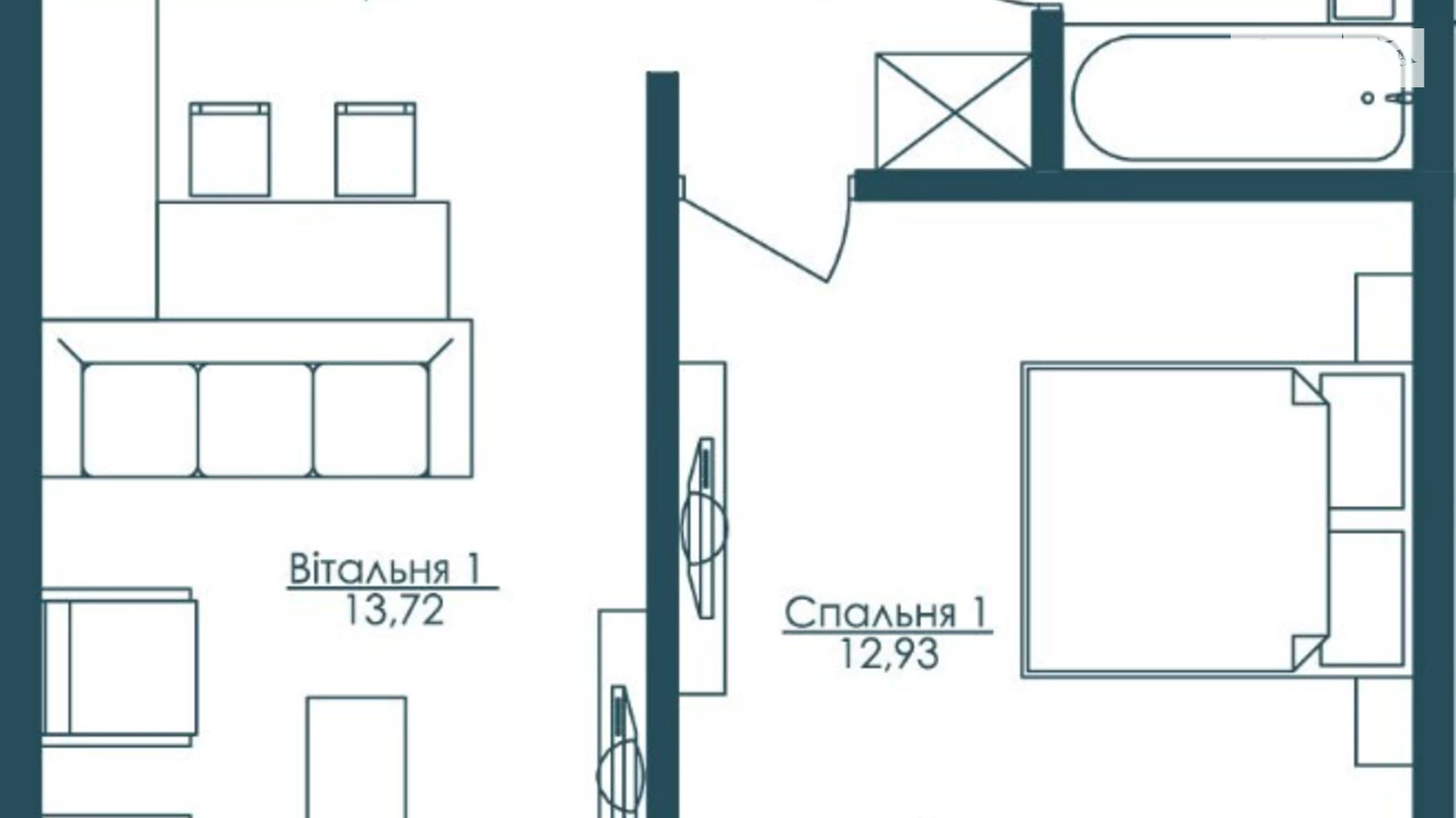 Продається 1-кімнатна квартира 49 кв. м у Одесі, бул. Французький, 63/65 - фото 4