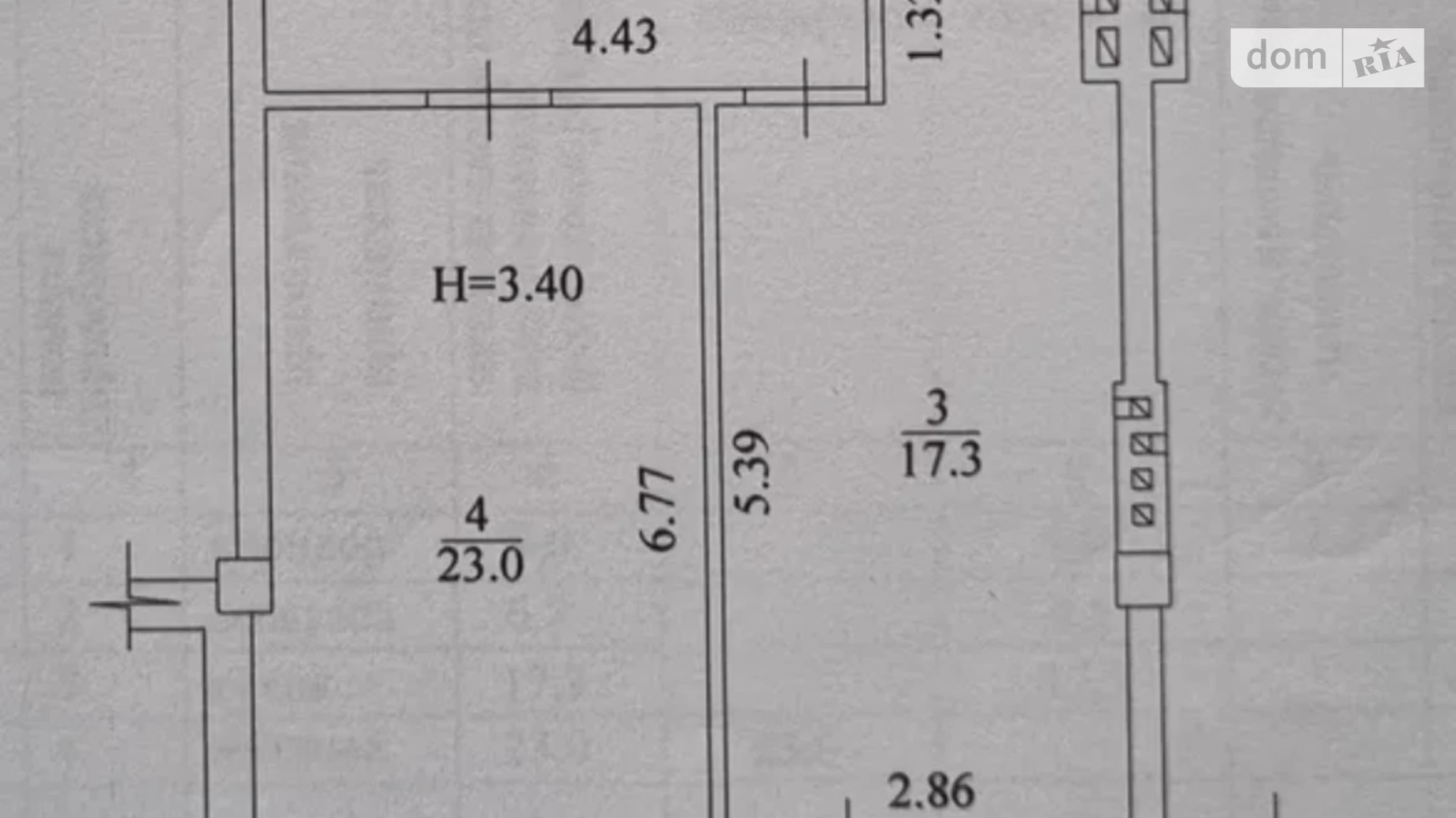 Продается 1-комнатная квартира 56 кв. м в Харькове, ул. Профессорская, 6