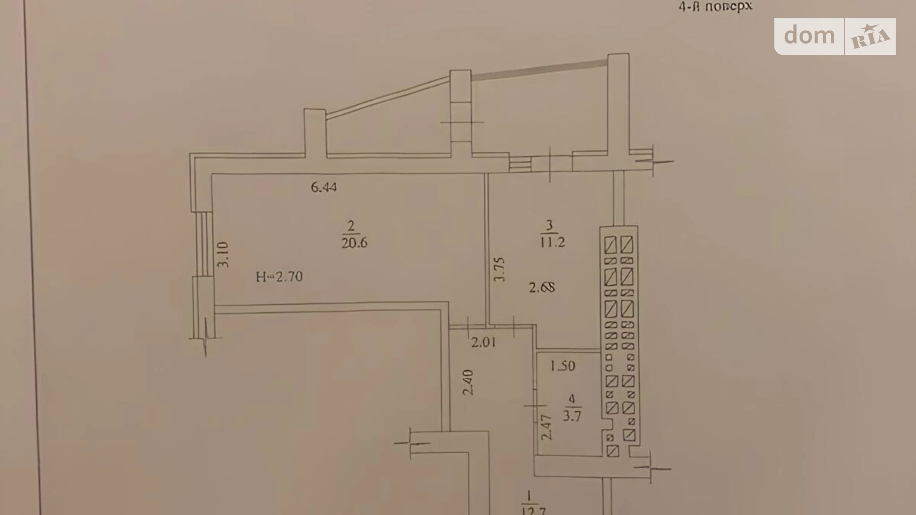 Продається 2-кімнатна квартира 56 кв. м у Харкові, пров. Іскринський, 19