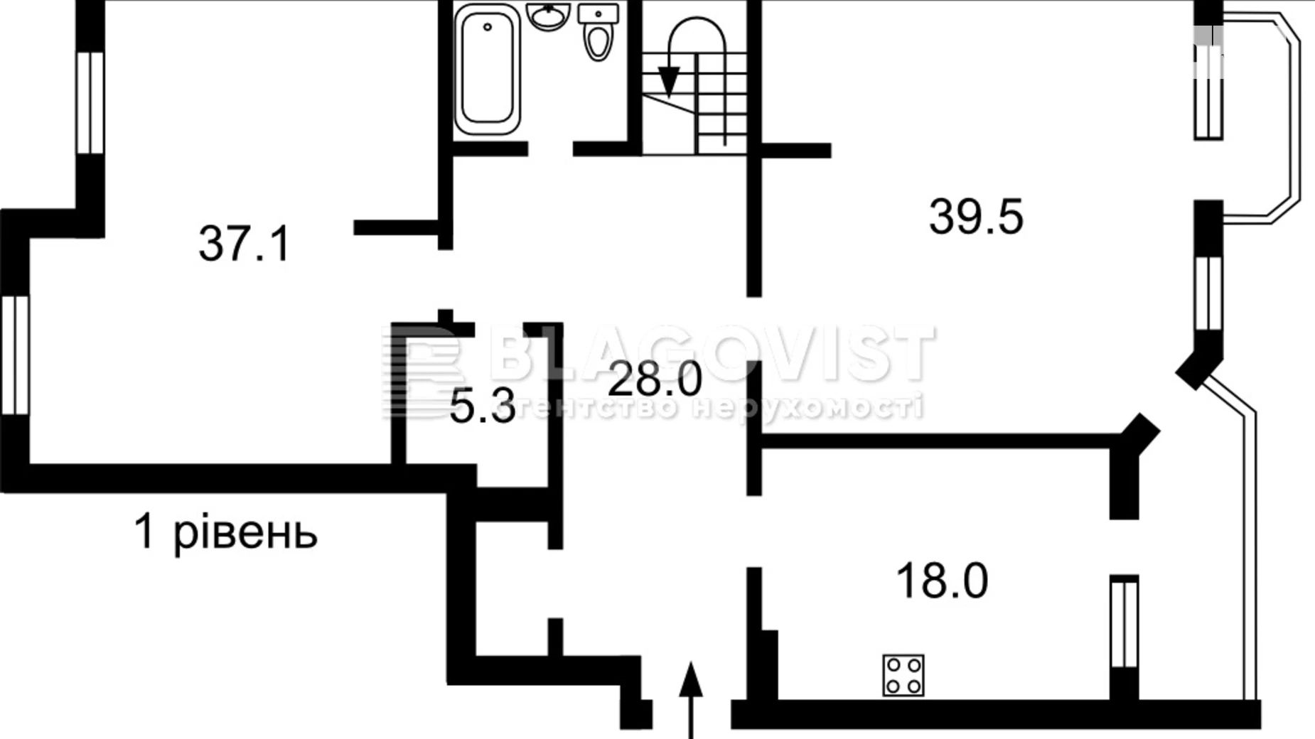 Продається 4-кімнатна квартира 277 кв. м у Києві, вул. Мокра(Кудряшова), 16