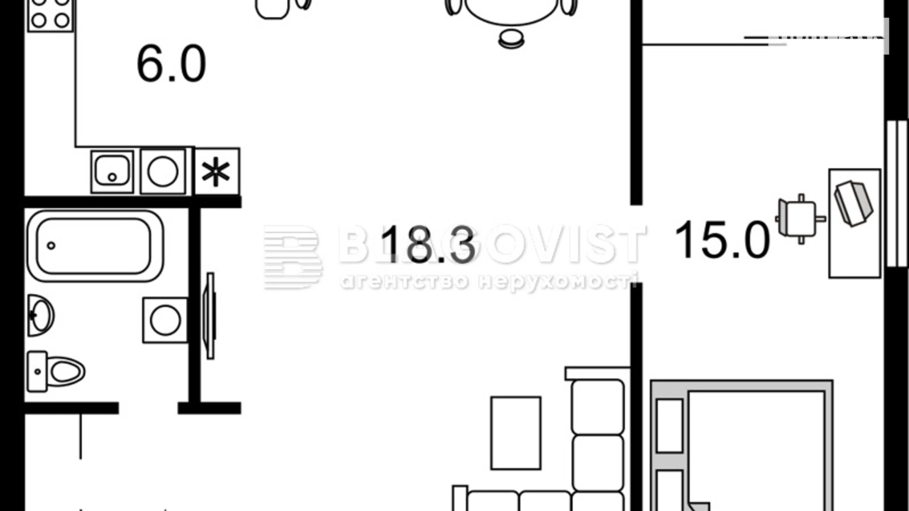 Продается 2-комнатная квартира 45.5 кв. м в Киеве, пер. Кости Гордиенко(Чекистов), 8 - фото 3