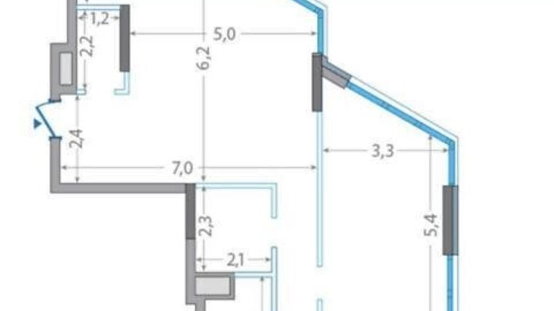 Продается 4-комнатная квартира 120 кв. м в Киеве, ул. Осокорская, 2А