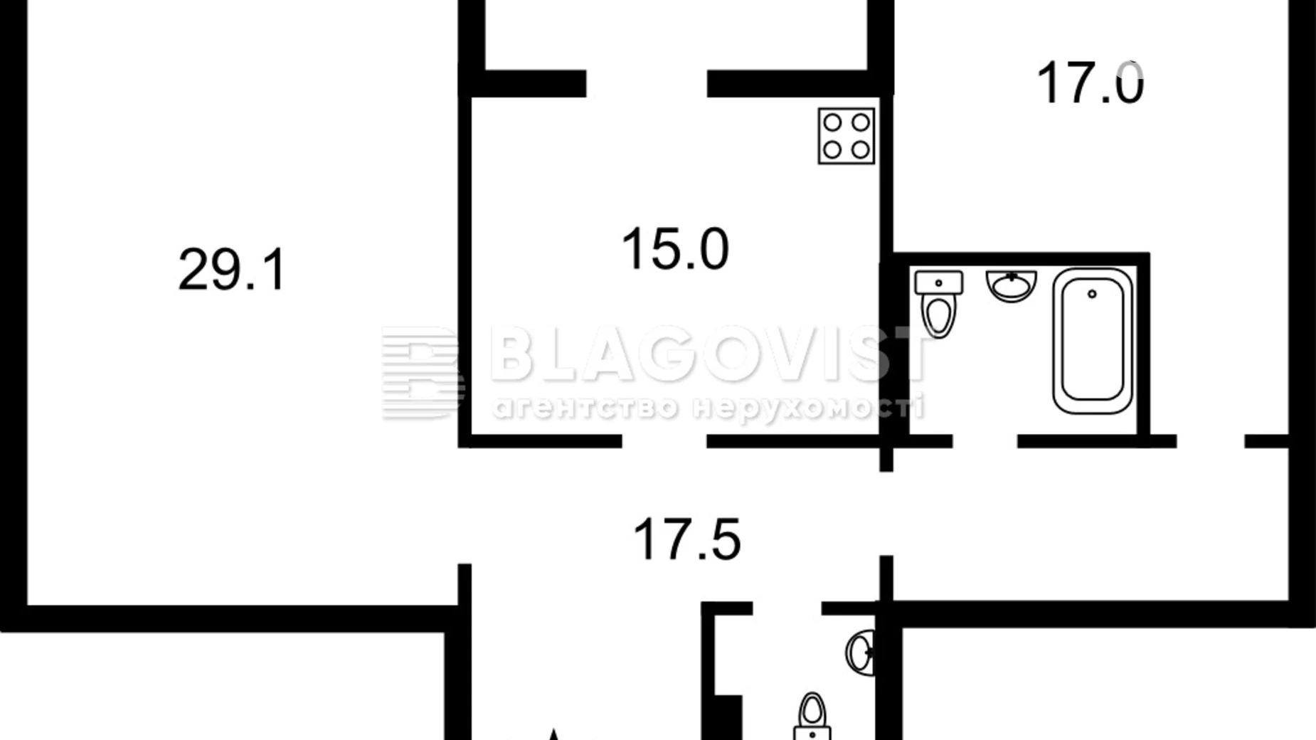 Продается 2-комнатная квартира 87 кв. м в Киеве, ул. Антоновича(Горького), 131