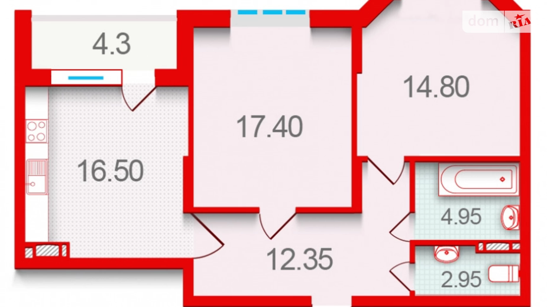 Продается 2-комнатная квартира 76 кв. м в Киеве, ул. Златоустовская, 25А