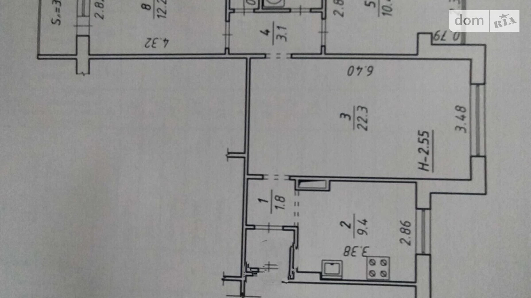 Продается 3-комнатная квартира 66 кв. м в Сумах, ул. Героев Крут - фото 2