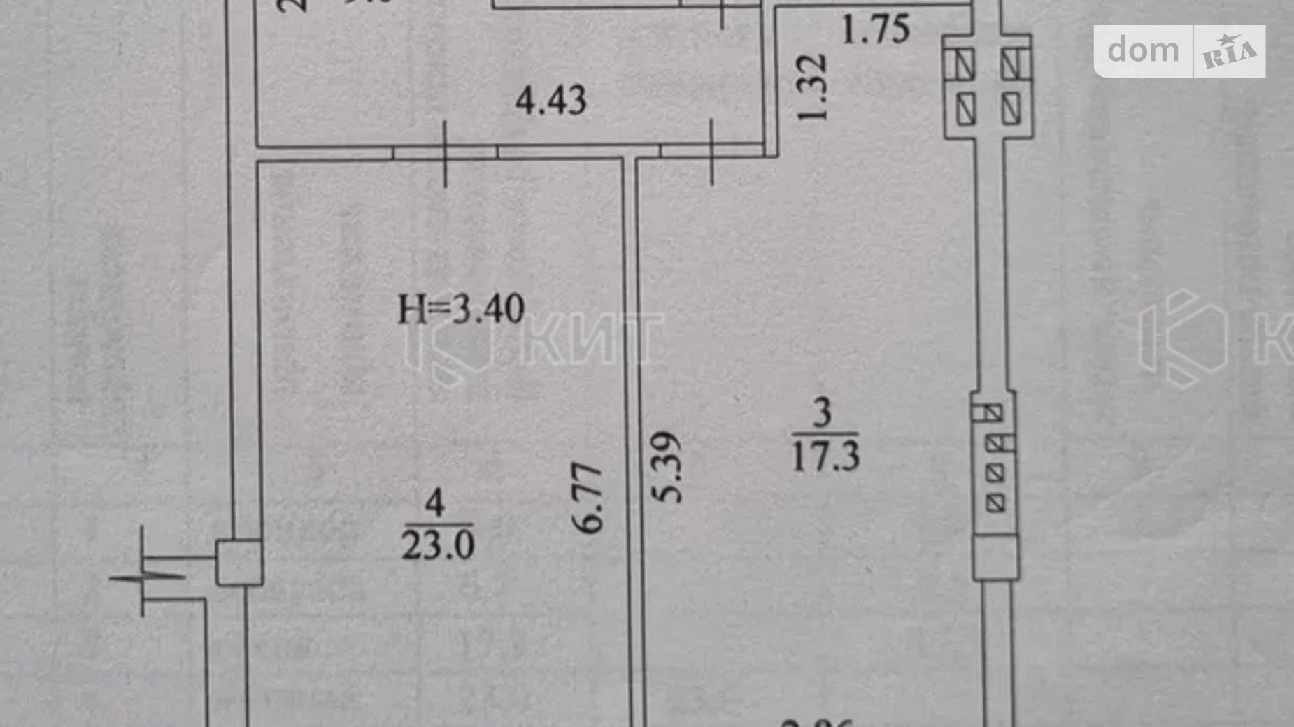 Продается 1-комнатная квартира 57 кв. м в Харькове, ул. Профессорская, 32