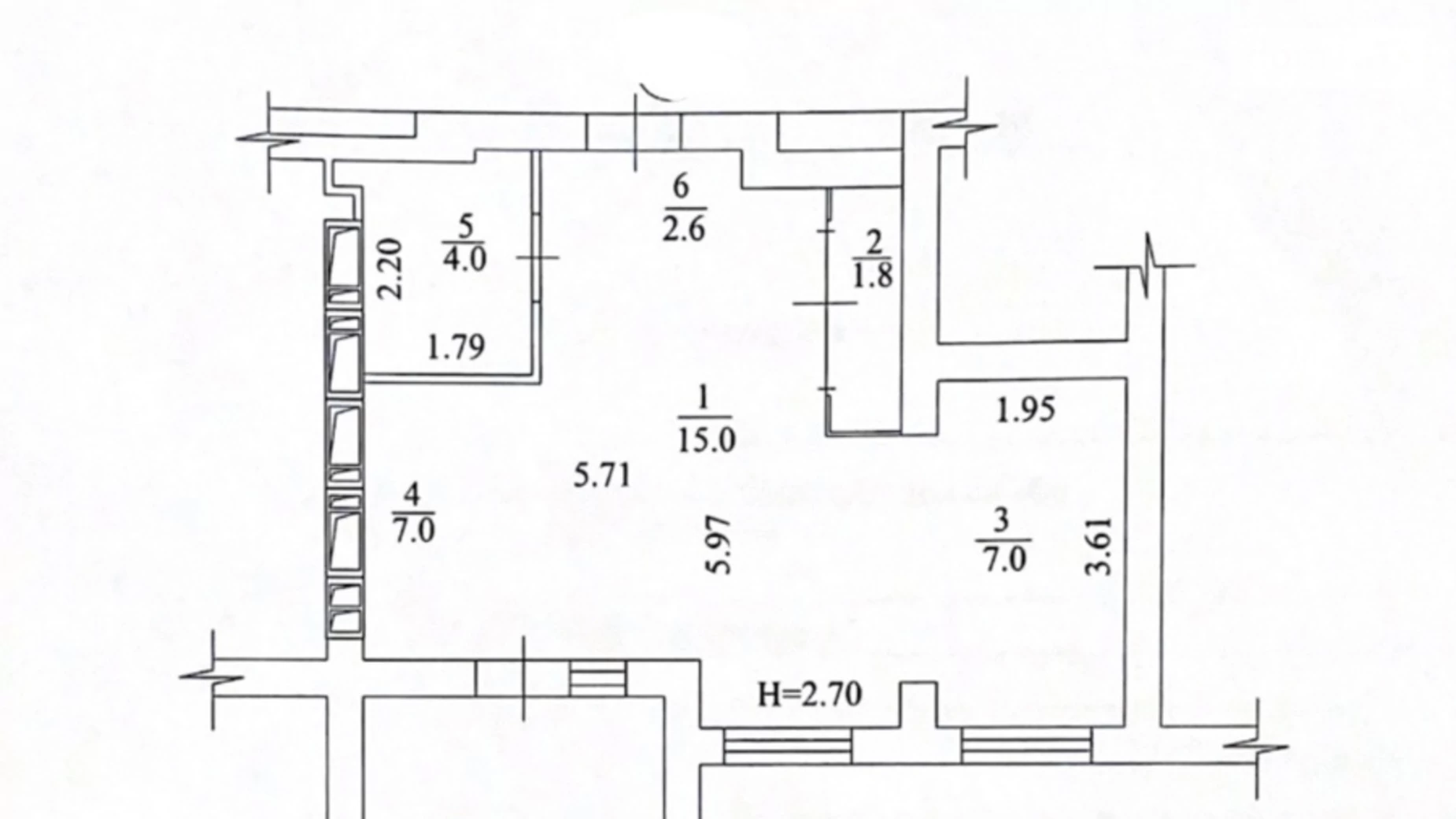 Продается 1-комнатная квартира 39.3 кв. м в Харькове, ул. Козакевича - фото 2