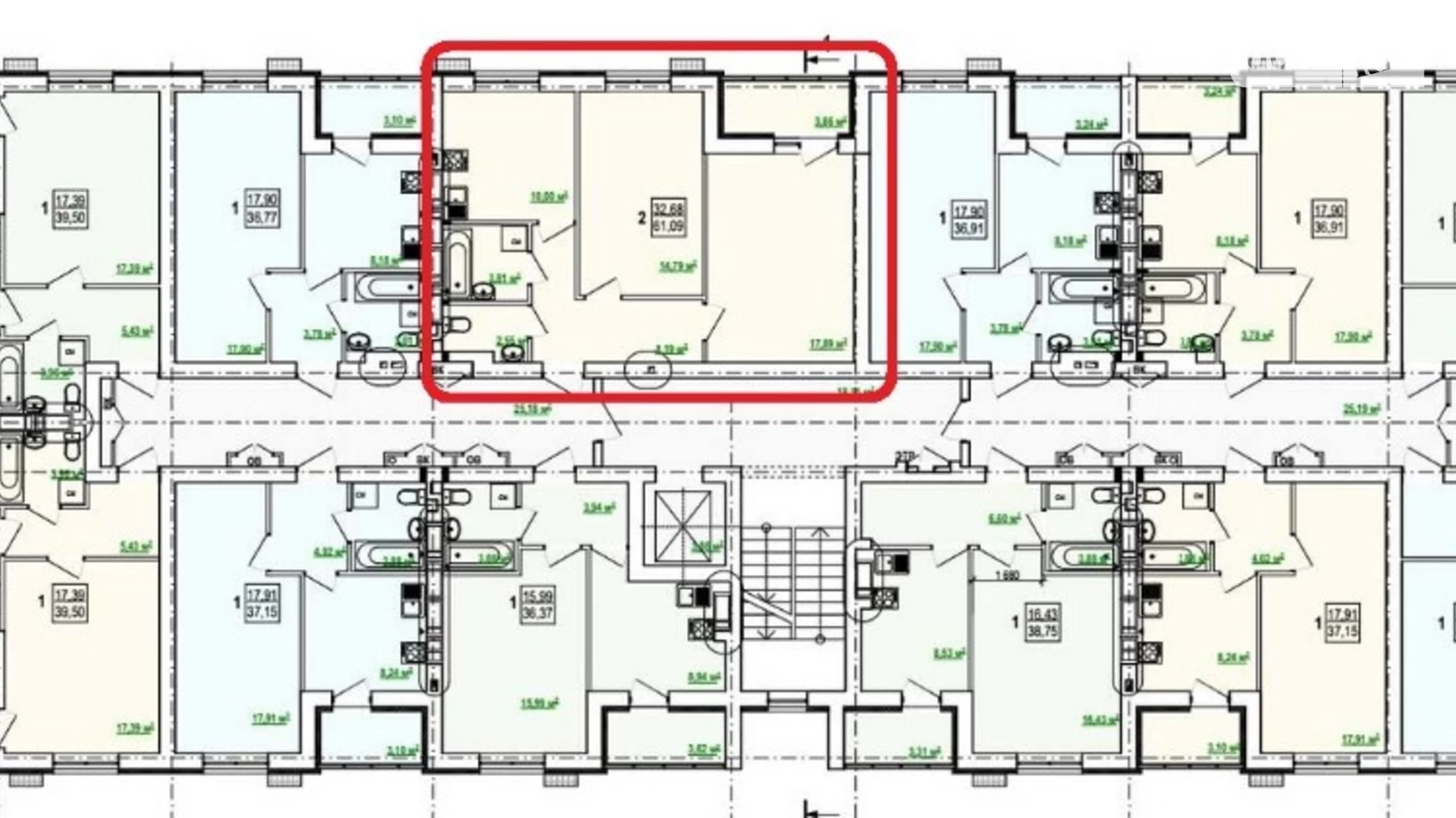 Продается 2-комнатная квартира 61 кв. м в Харькове, ул. Шевченко, 327