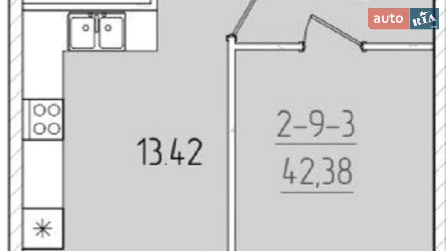 Продается 1-комнатная квартира 42.38 кв. м в Одессе, ул. Краснова, 3/63 - фото 3