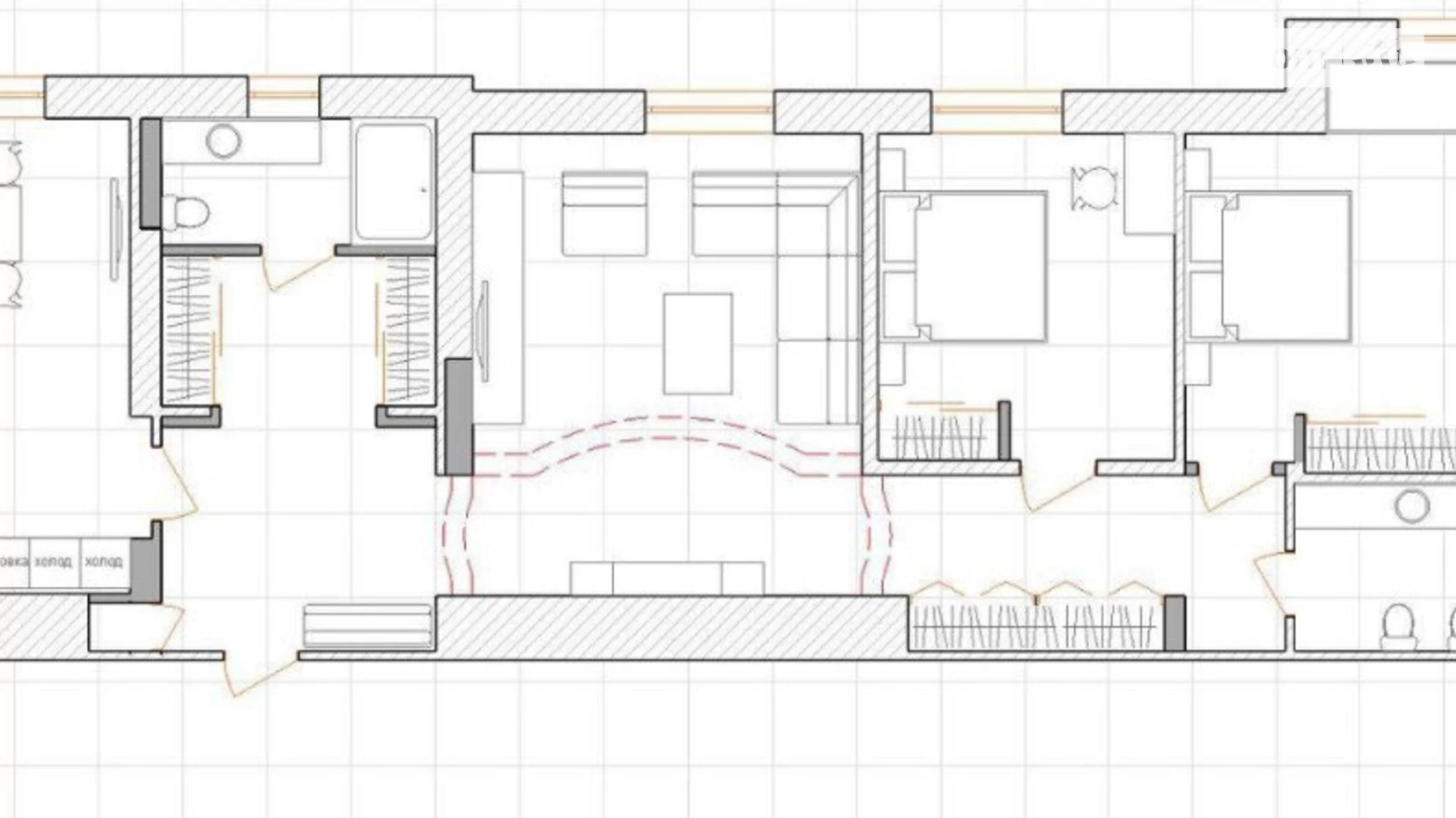 Продается 3-комнатная квартира 115 кв. м в Ровно, ул. Драгоманова