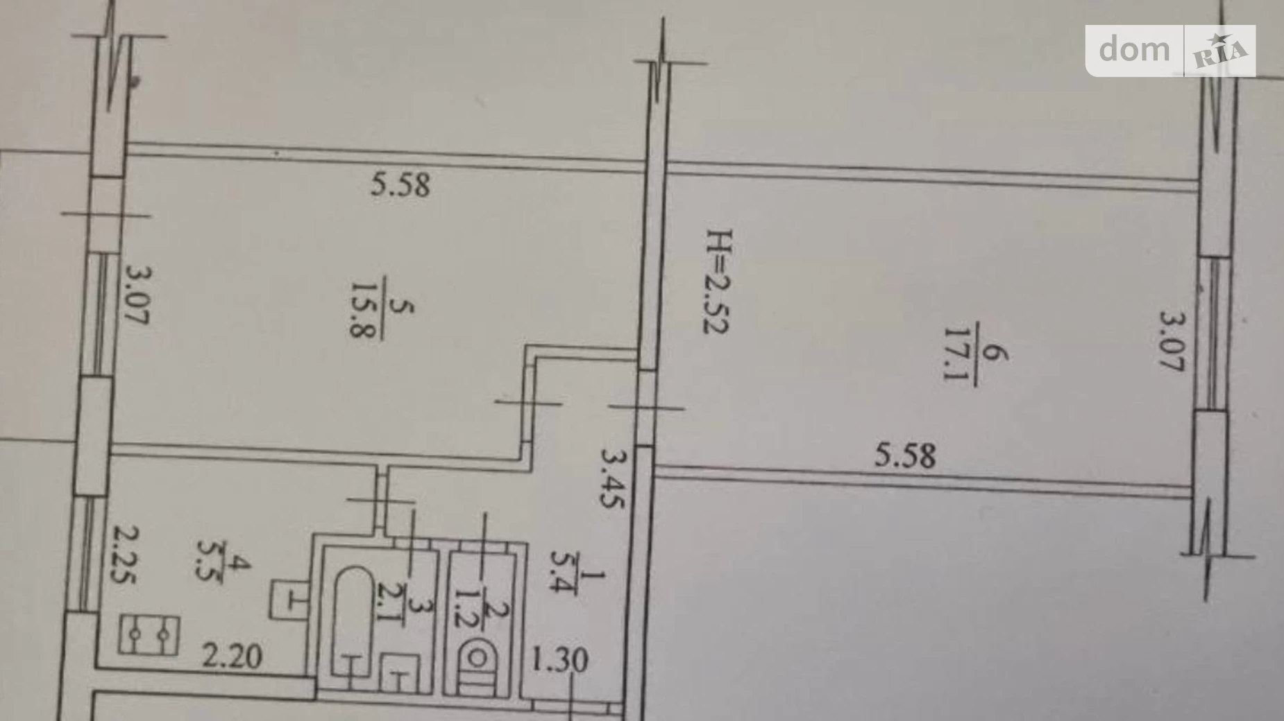 Продается 2-комнатная квартира 47 кв. м в Харькове