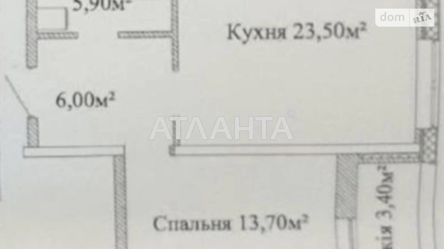 Продается 1-комнатная квартира 51.8 кв. м в Одессе, ул. Варненская - фото 3