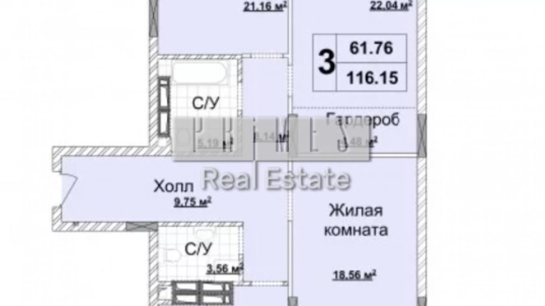 Продается 3-комнатная квартира 116 кв. м в Киеве, ул. Андрея Верхогляда(Драгомирова), 15Б