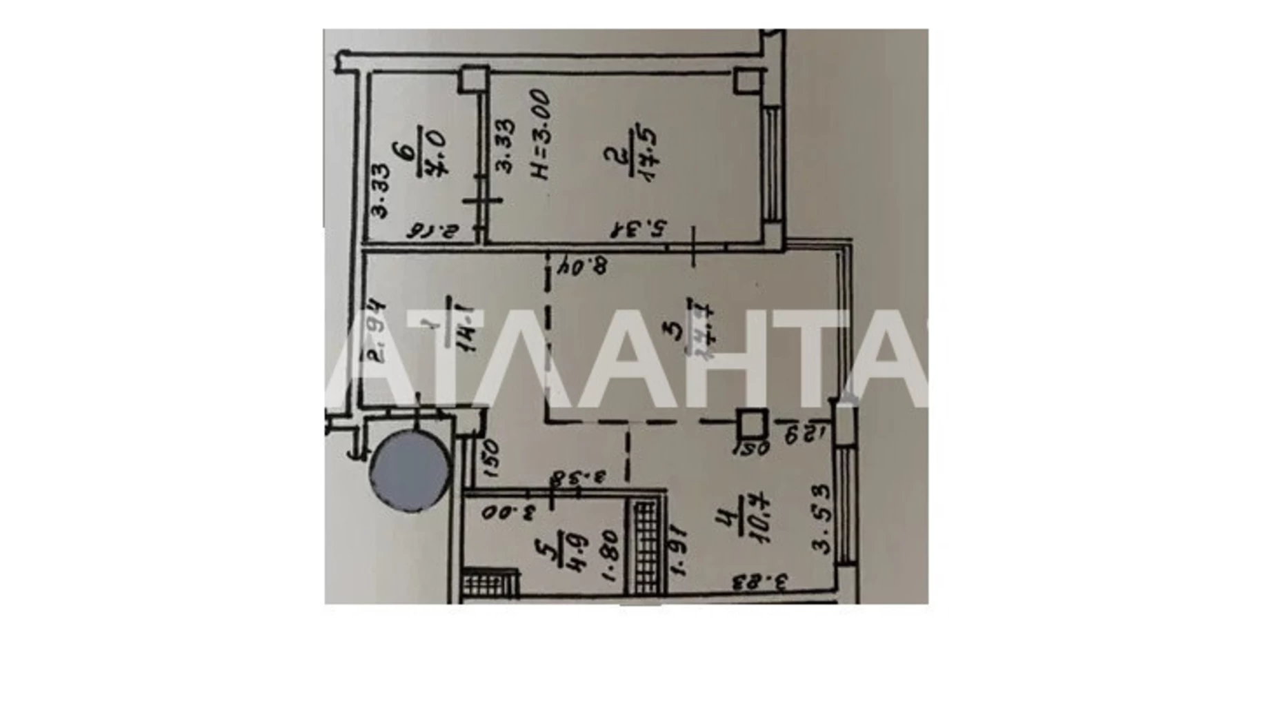 Продается 2-комнатная квартира 72 кв. м в Одессе, ул. Марсельская