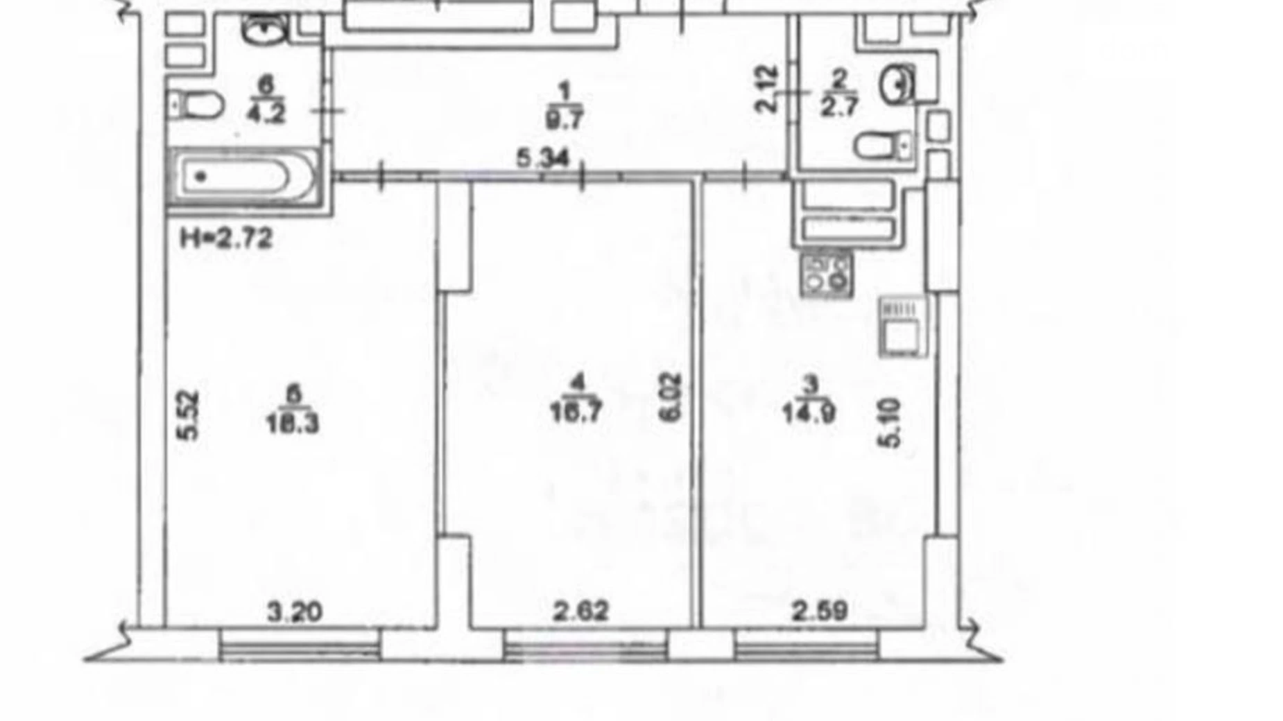 Продается 2-комнатная квартира 66 кв. м в Киеве, ул. Академика Заболотного, 1