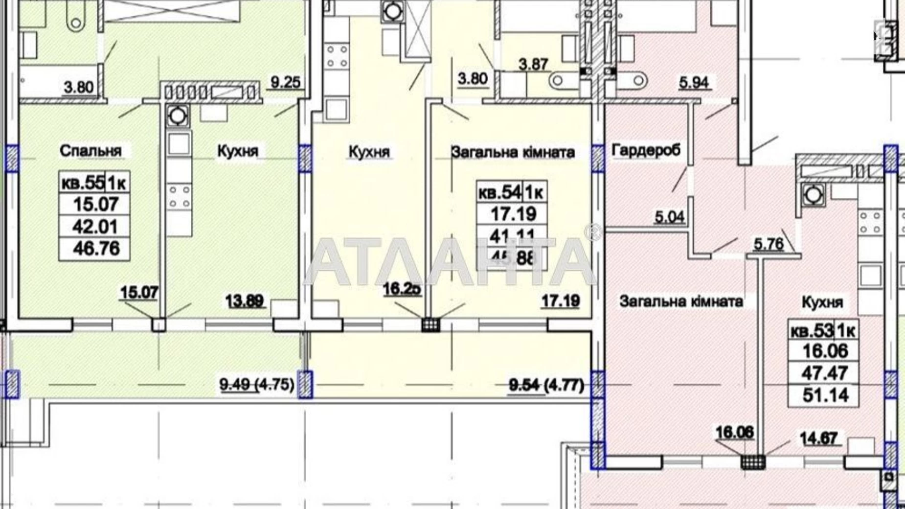 Продается 1-комнатная квартира 45.88 кв. м в Львове, ул. Стуса Василия