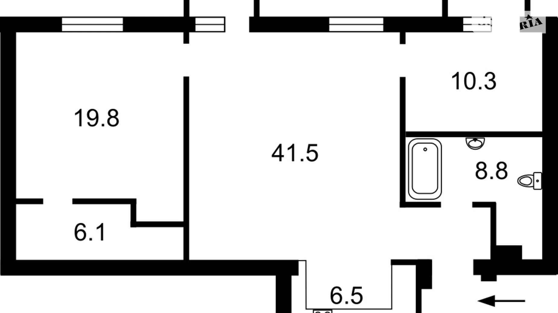 Продается 3-комнатная квартира 92.6 кв. м в Киеве, пл. Бессарабская, 5