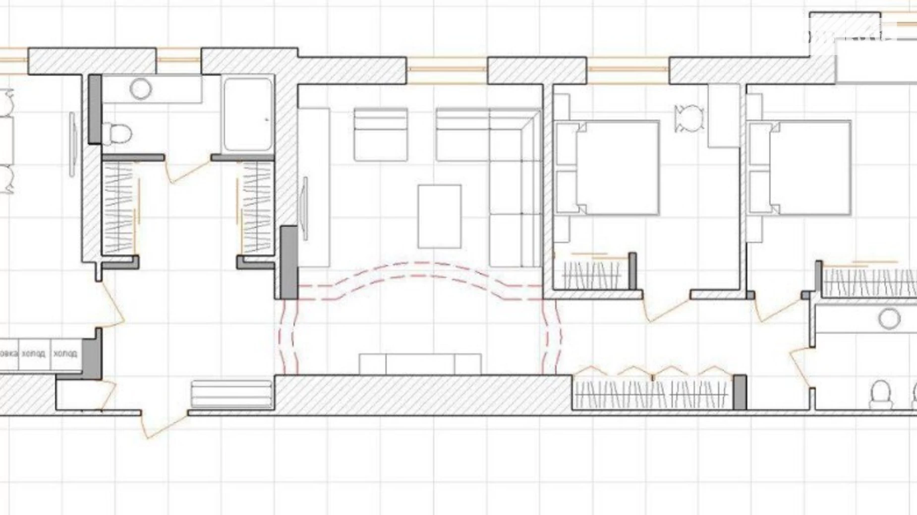 Продается 3-комнатная квартира 115.6 кв. м в Ровно, ул. Драгоманова