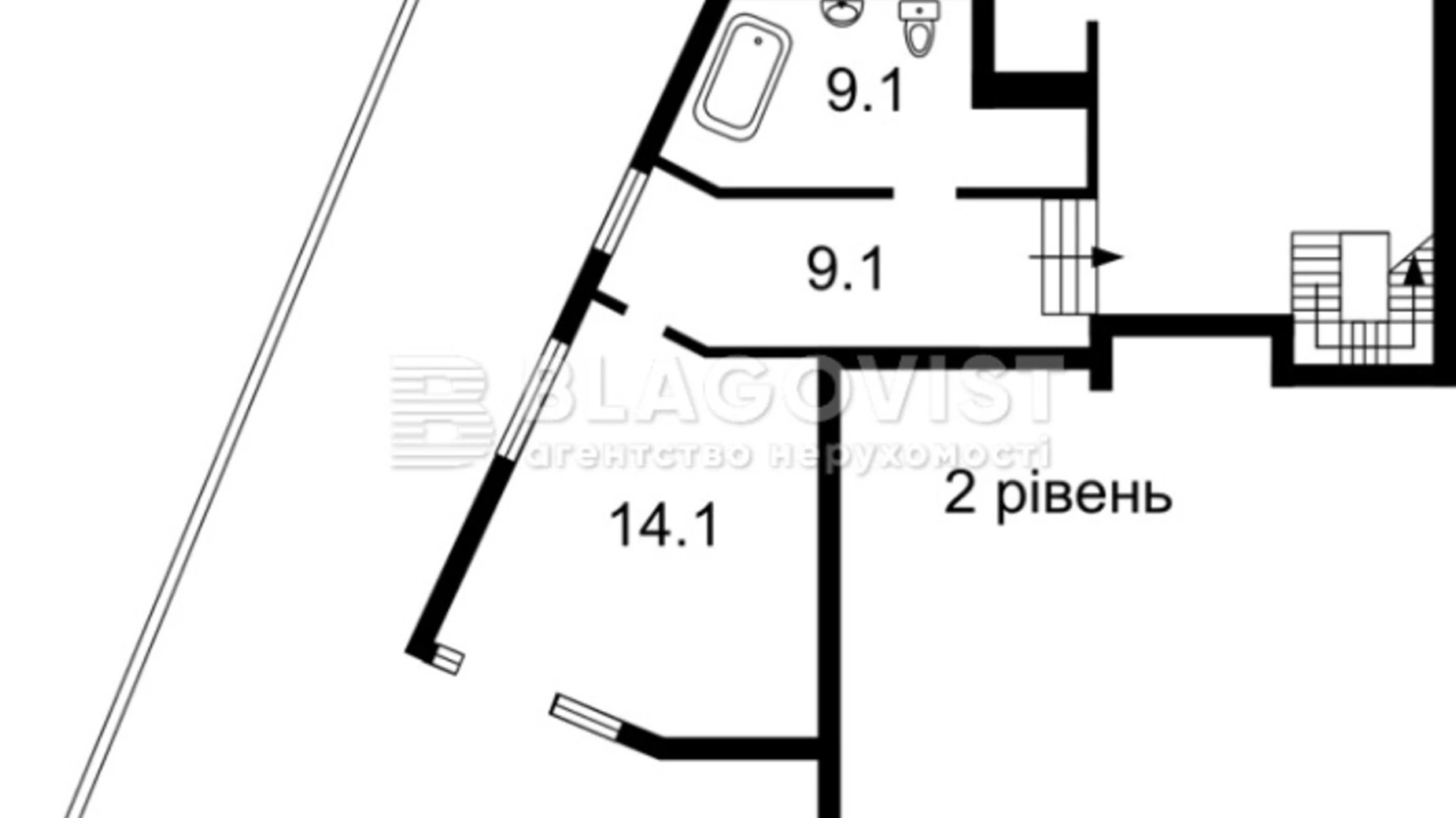 Продається 4-кімнатна квартира 181 кв. м у Києві, вул. Ломоносова, 46/1