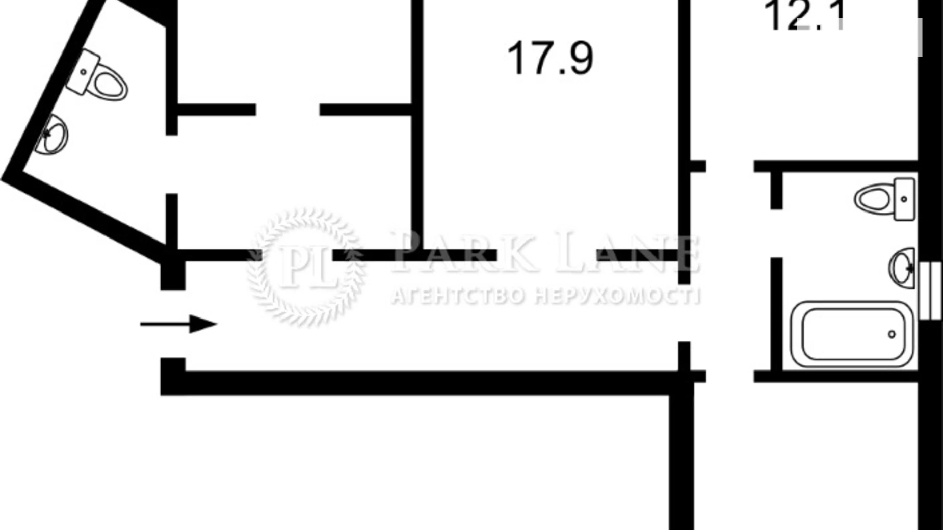 Продается 3-комнатная квартира 92 кв. м в Киеве, ул. Урловская, 20