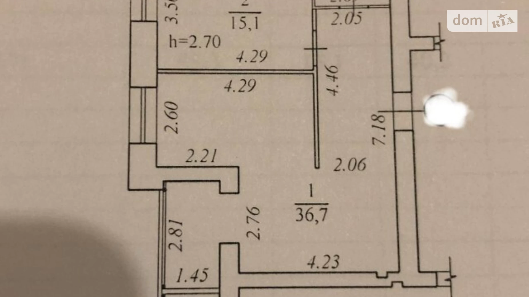 Продается 2-комнатная квартира 55.3 кв. м в Днепре, ул. Мандрыковская, 234