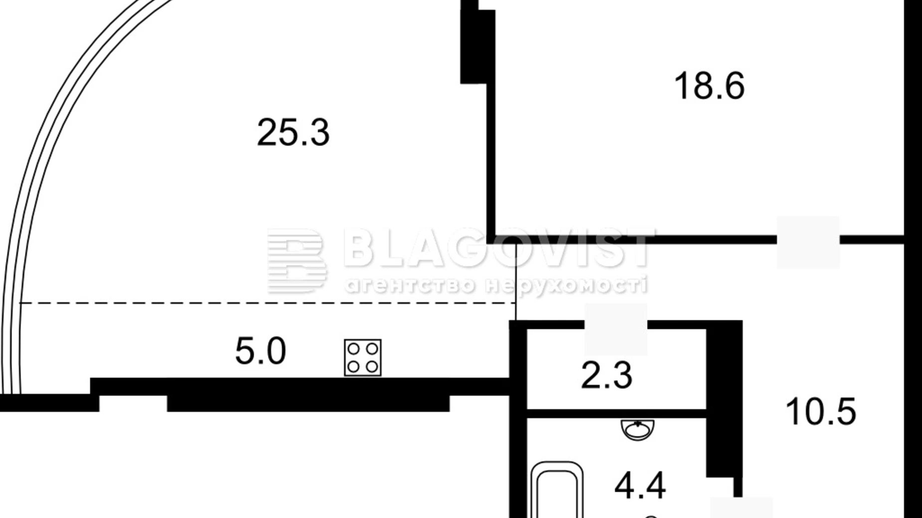 Продается 2-комнатная квартира 66 кв. м в Киеве, ул. Левка Лукьяненко, 21/19