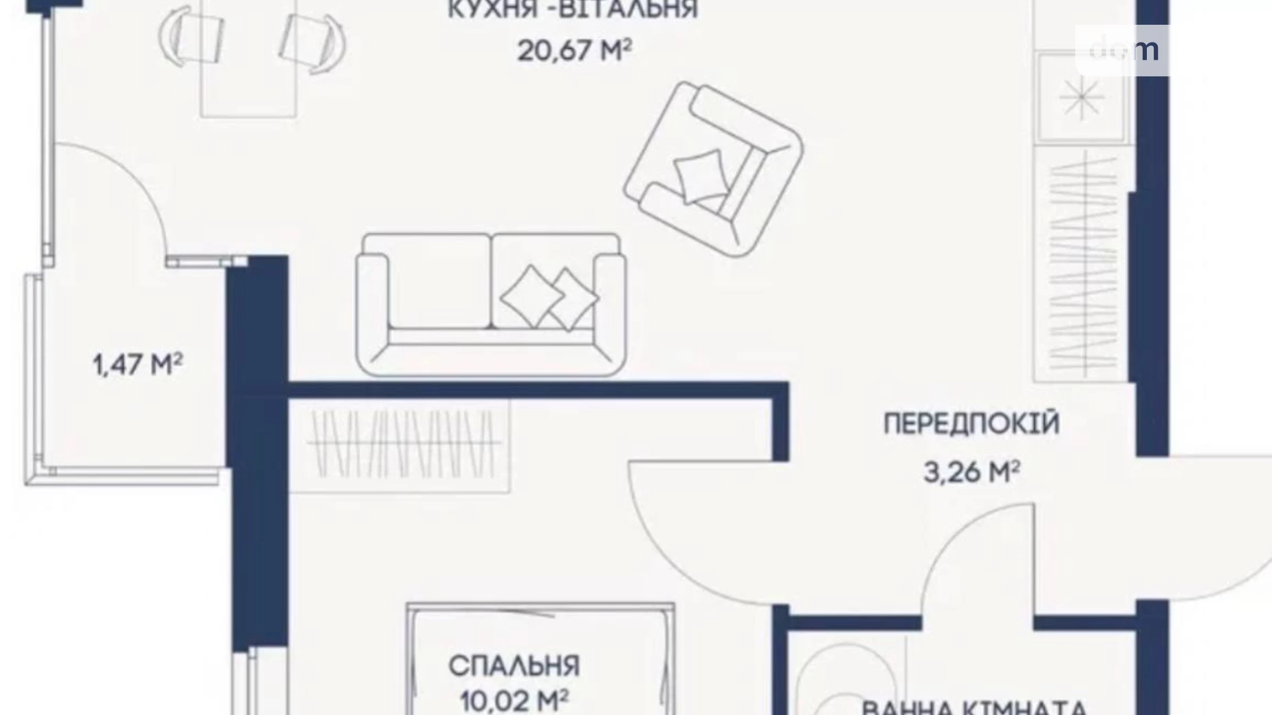 Продается 1-комнатная квартира 40 кв. м в Киеве, ул. Армянская, 8/127