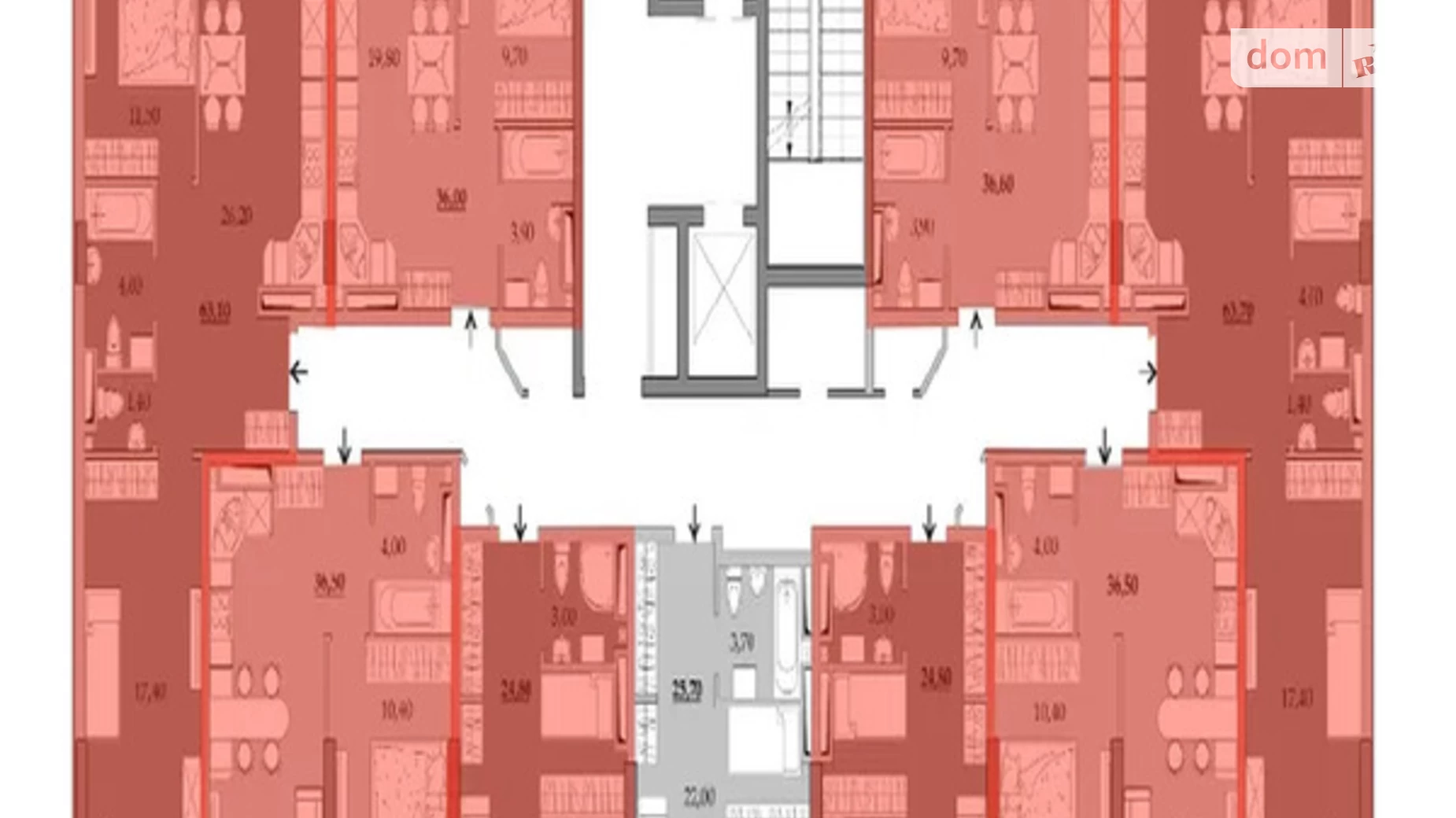 Продается 1-комнатная квартира 25.8 кв. м в Одессе, ул. Академика Вильямса