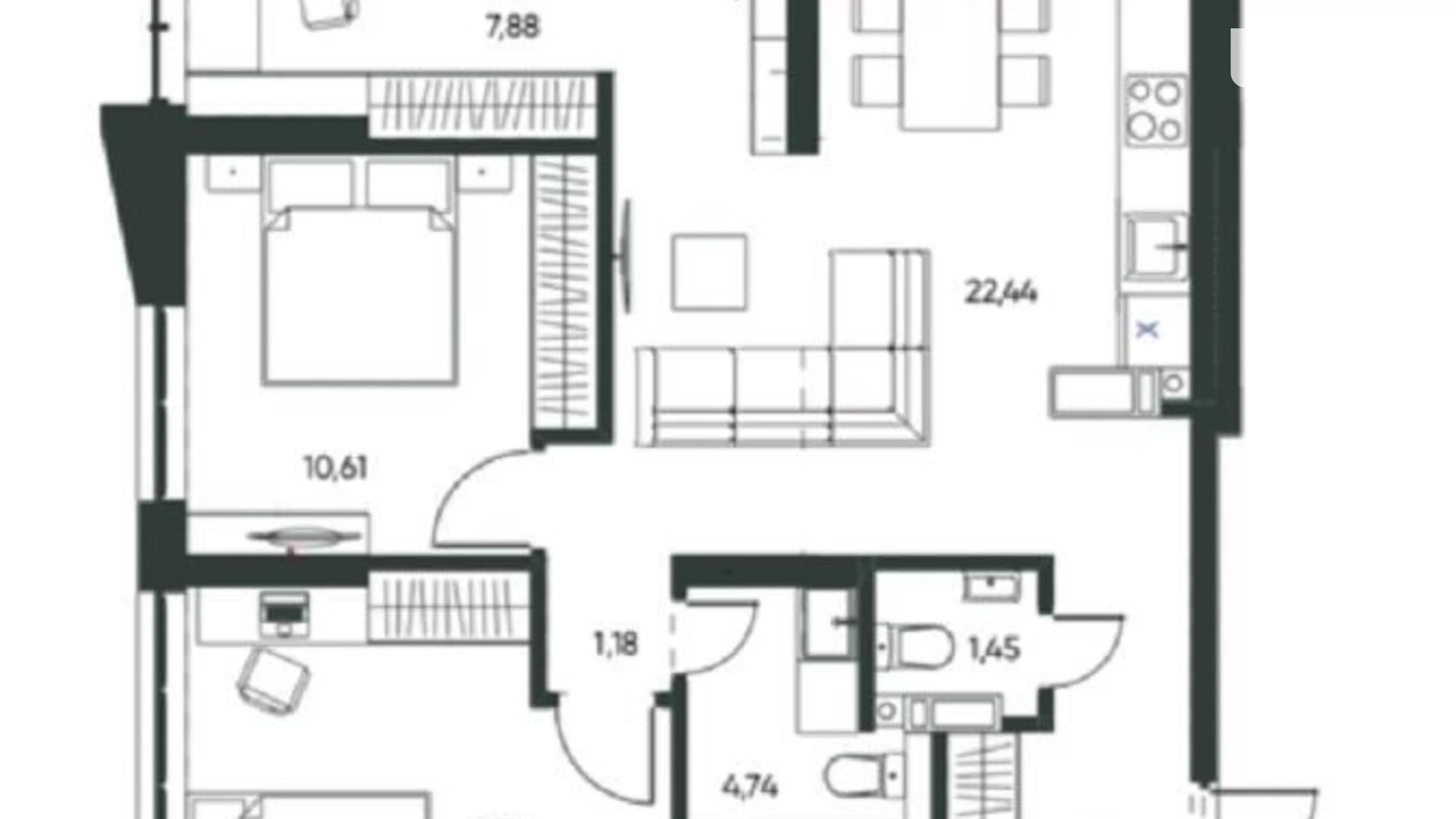 Продається 2-кімнатна квартира 62 кв. м у Києві, узвіз Лисогірський, 20