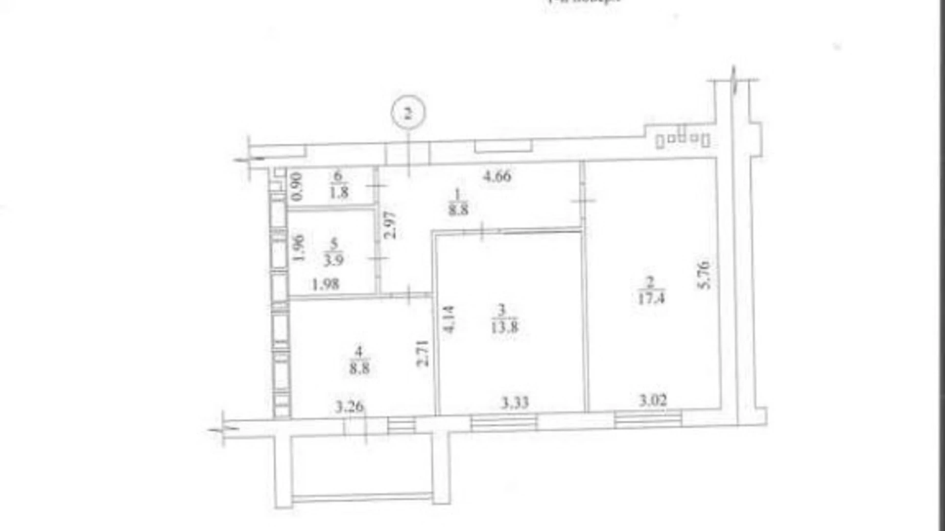 Продается 2-комнатная квартира 56.5 кв. м в Харькове, ул. Мира, 7