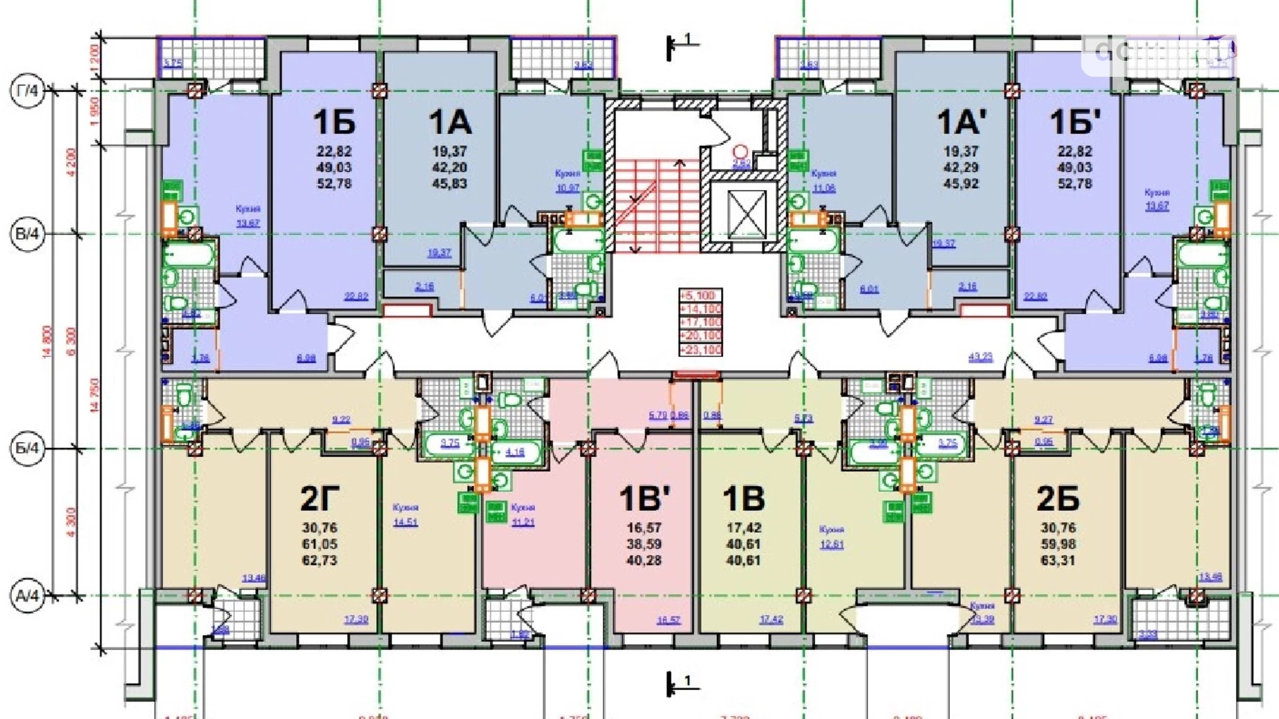 Продается 1-комнатная квартира 53 кв. м в Харькове, ул. Оренбургская, 9