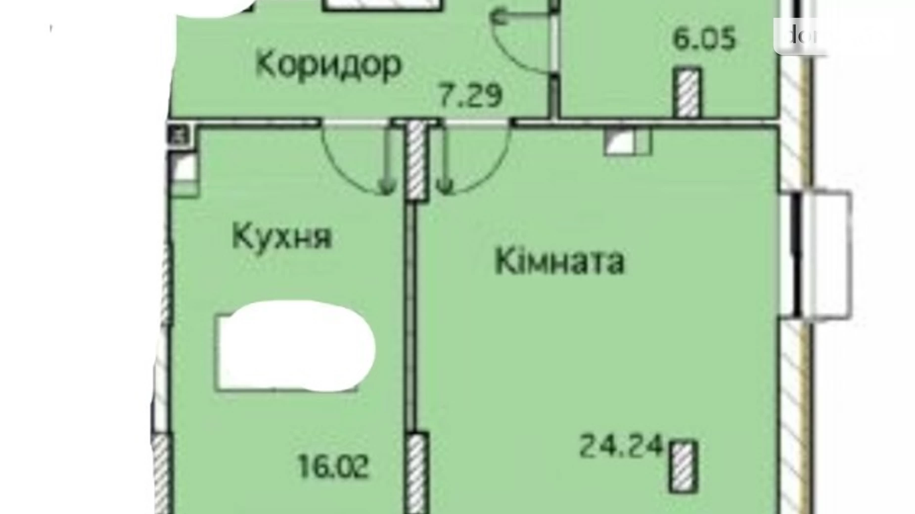 Продается 1-комнатная квартира 52.97 кв. м в Одессе, ул. Академика Сахарова